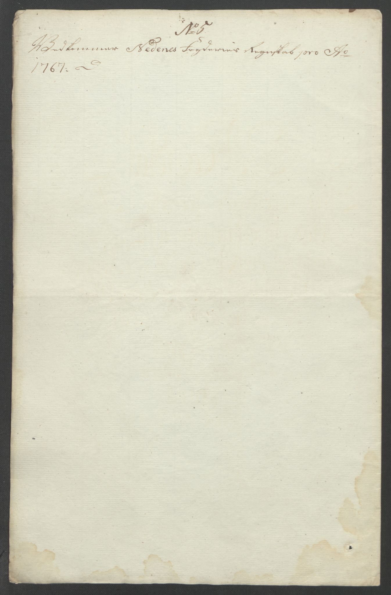 Rentekammeret inntil 1814, Reviderte regnskaper, Fogderegnskap, RA/EA-4092/R39/L2424: Ekstraskatten Nedenes, 1762-1767, p. 335