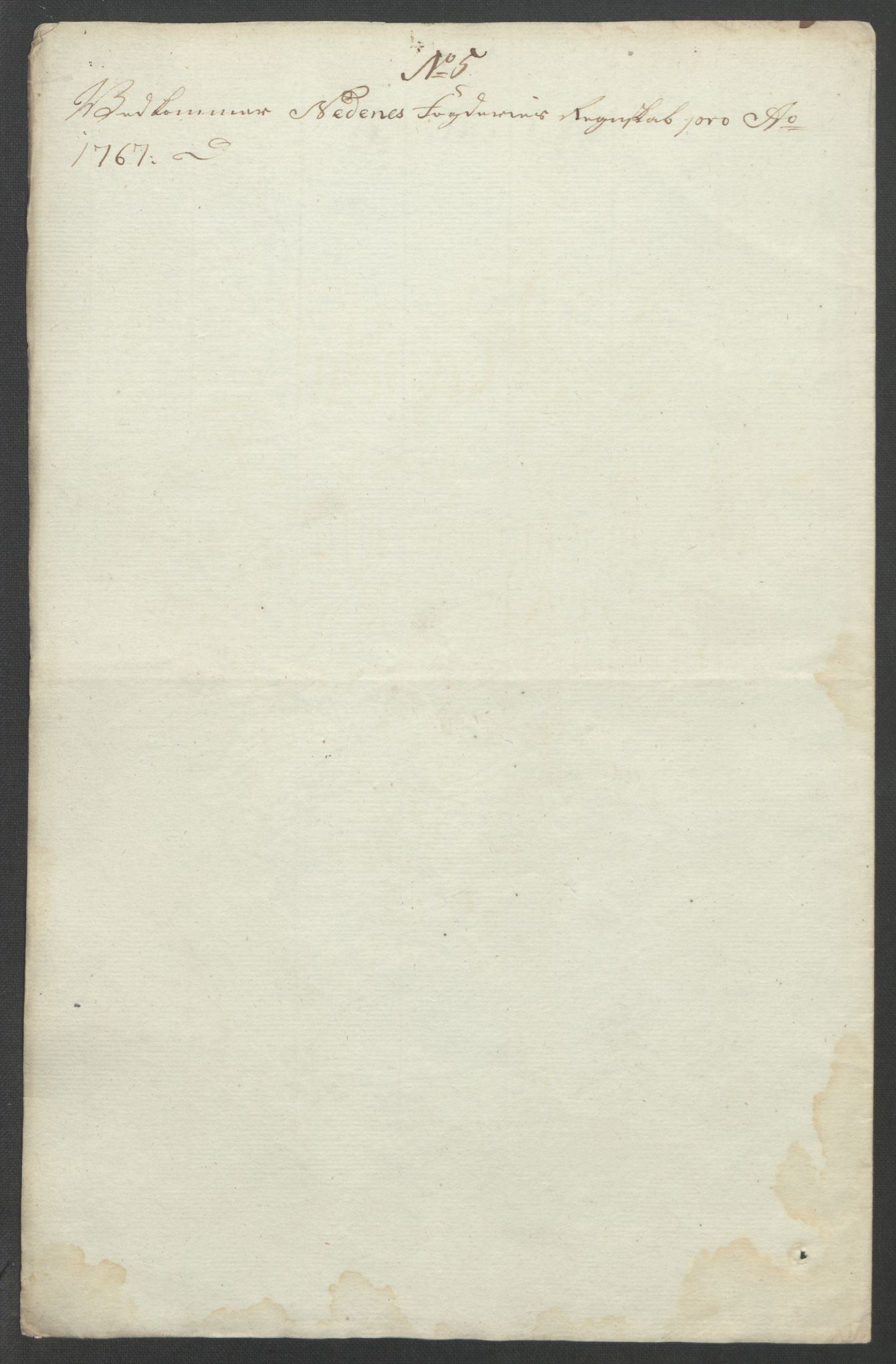 Rentekammeret inntil 1814, Reviderte regnskaper, Fogderegnskap, AV/RA-EA-4092/R39/L2424: Ekstraskatten Nedenes, 1762-1767, p. 335