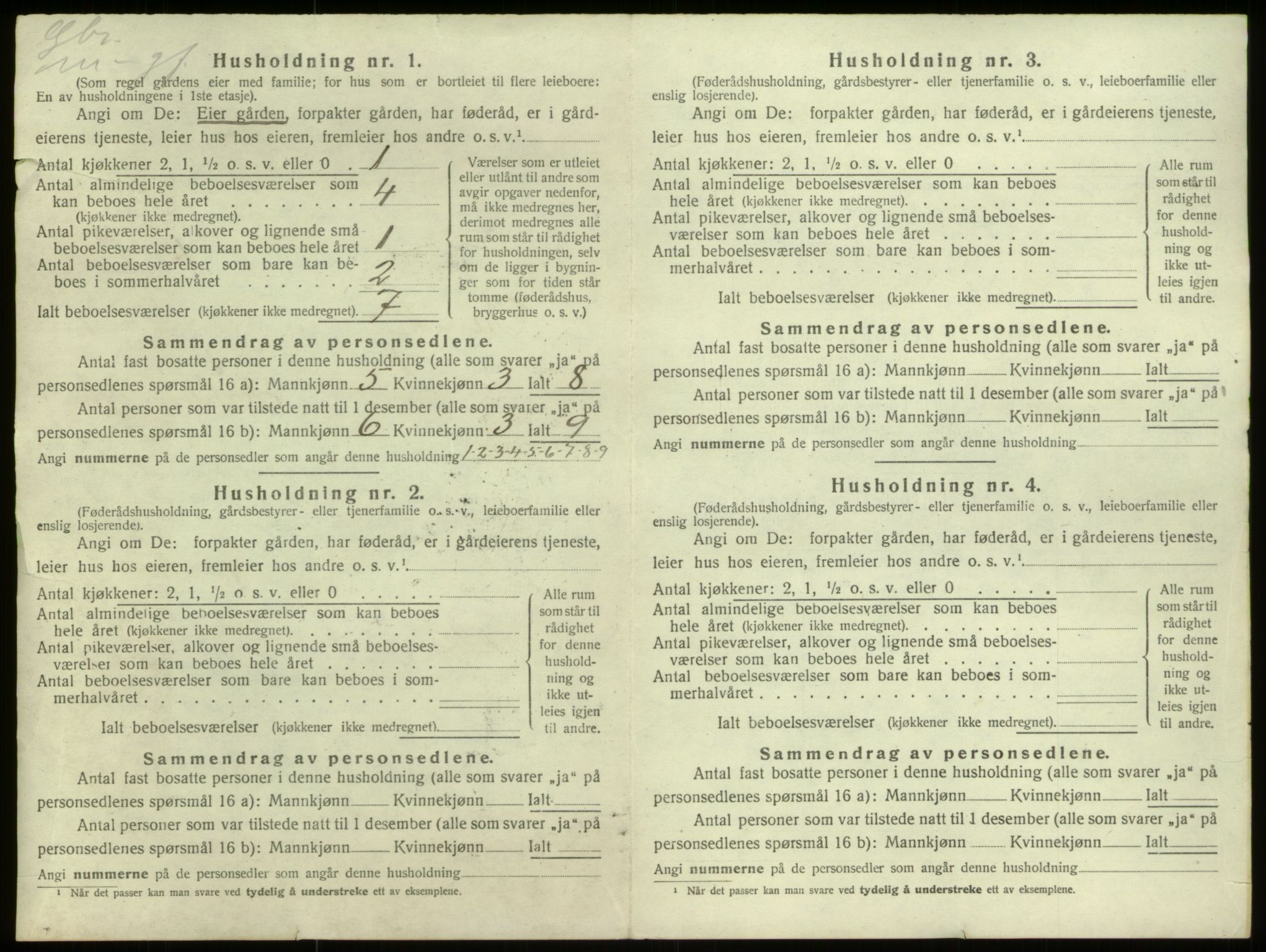 SAB, 1920 census for Davik, 1920, p. 62
