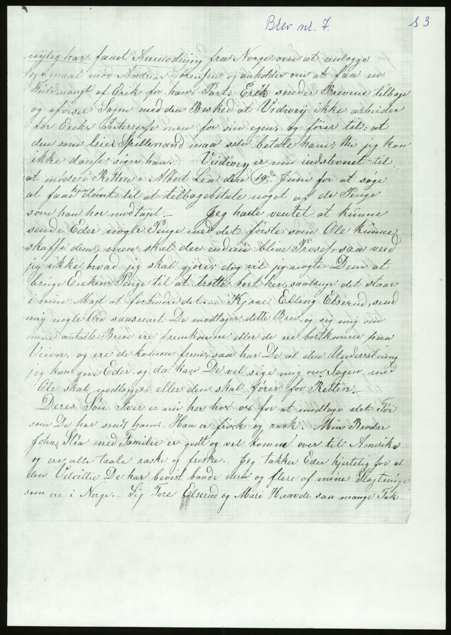 Samlinger til kildeutgivelse, Amerikabrevene, AV/RA-EA-4057/F/L0018: Innlån fra Buskerud: Elsrud, 1838-1914, p. 819