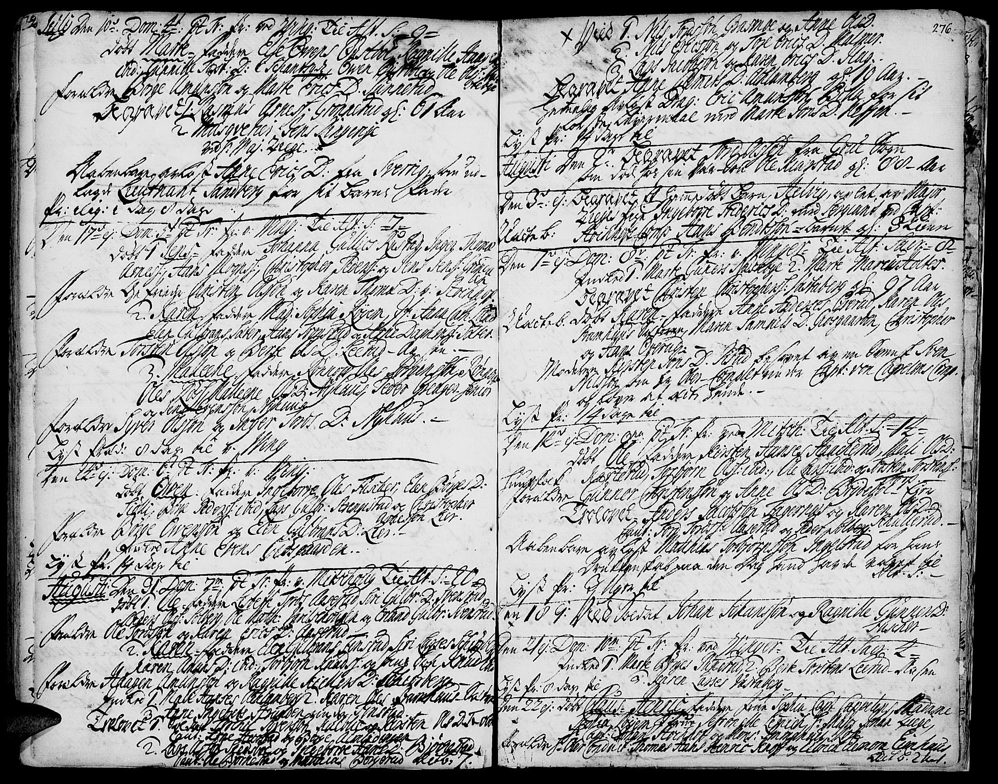 Vinger prestekontor, SAH/PREST-024/H/Ha/Haa/L0001: Parish register (official) no. 1, 1689-1729, p. 276