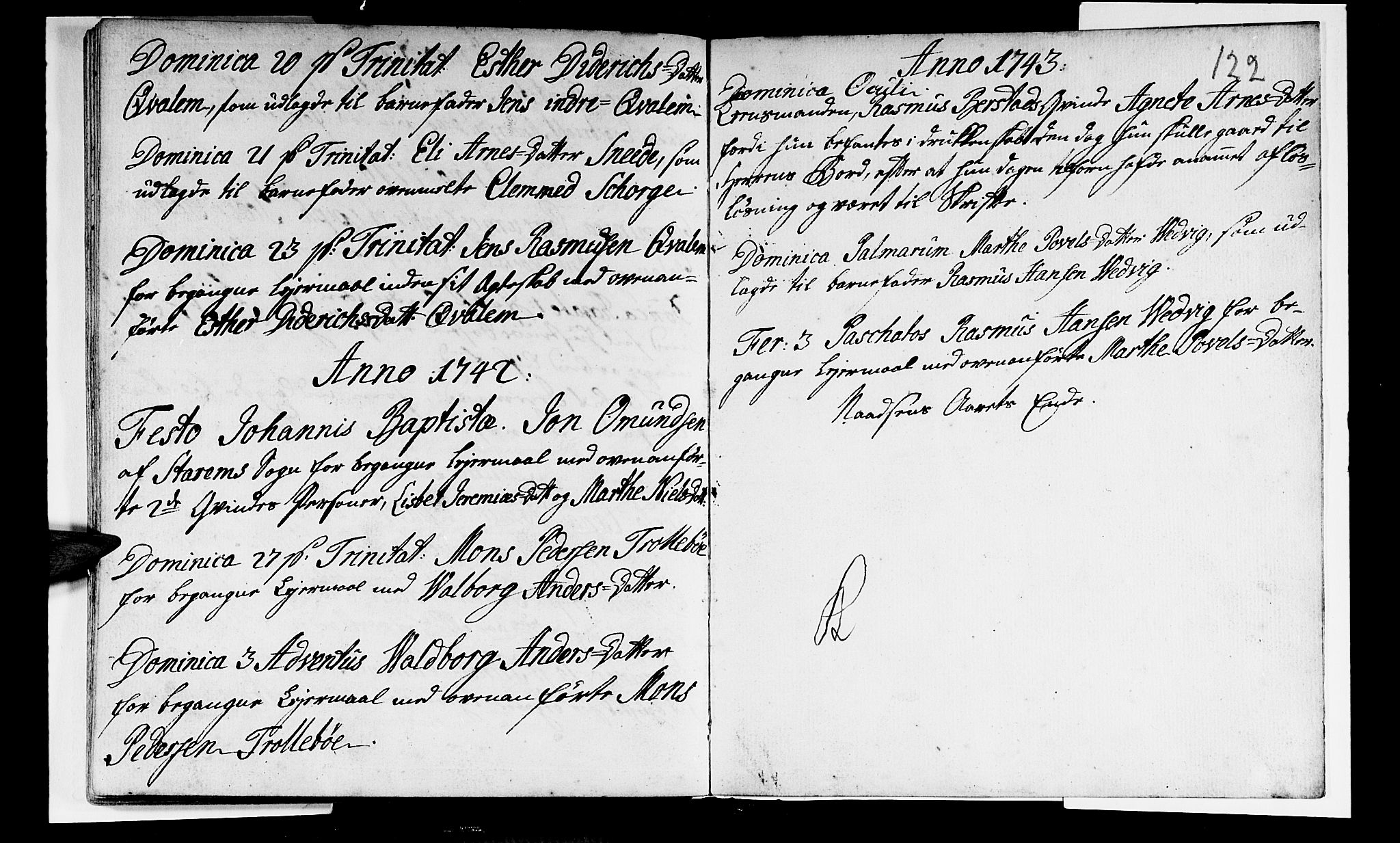 Selje sokneprestembete, AV/SAB-A-99938/H/Ha/Haa/Haaa: Parish register (official) no. A 3, 1731-1743, p. 122