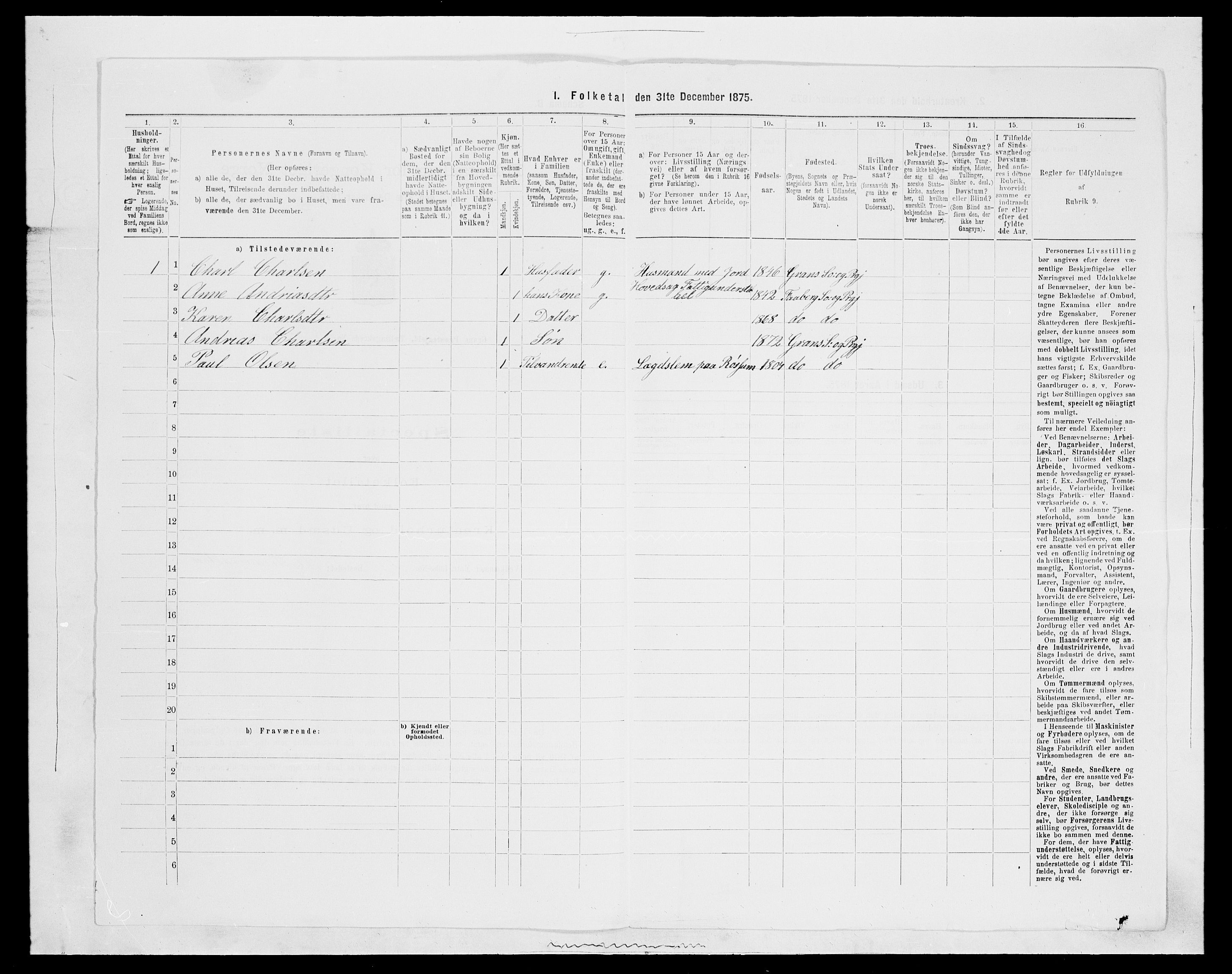 SAH, 1875 census for 0534P Gran, 1875, p. 2383