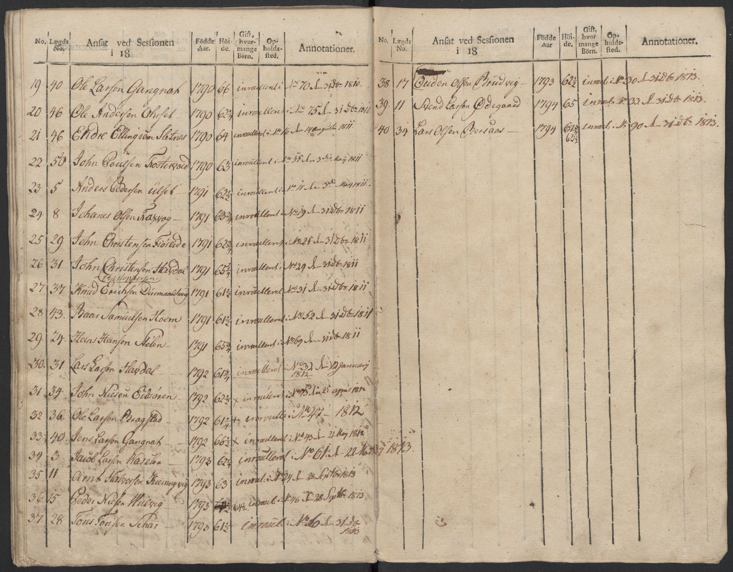 Generalitets- og kommissariatskollegiet, Det kongelige norske kommissariatskollegium, AV/RA-EA-5420/E/Eh/L0083b: 2. Trondheimske nasjonale infanteriregiment, 1810, p. 378