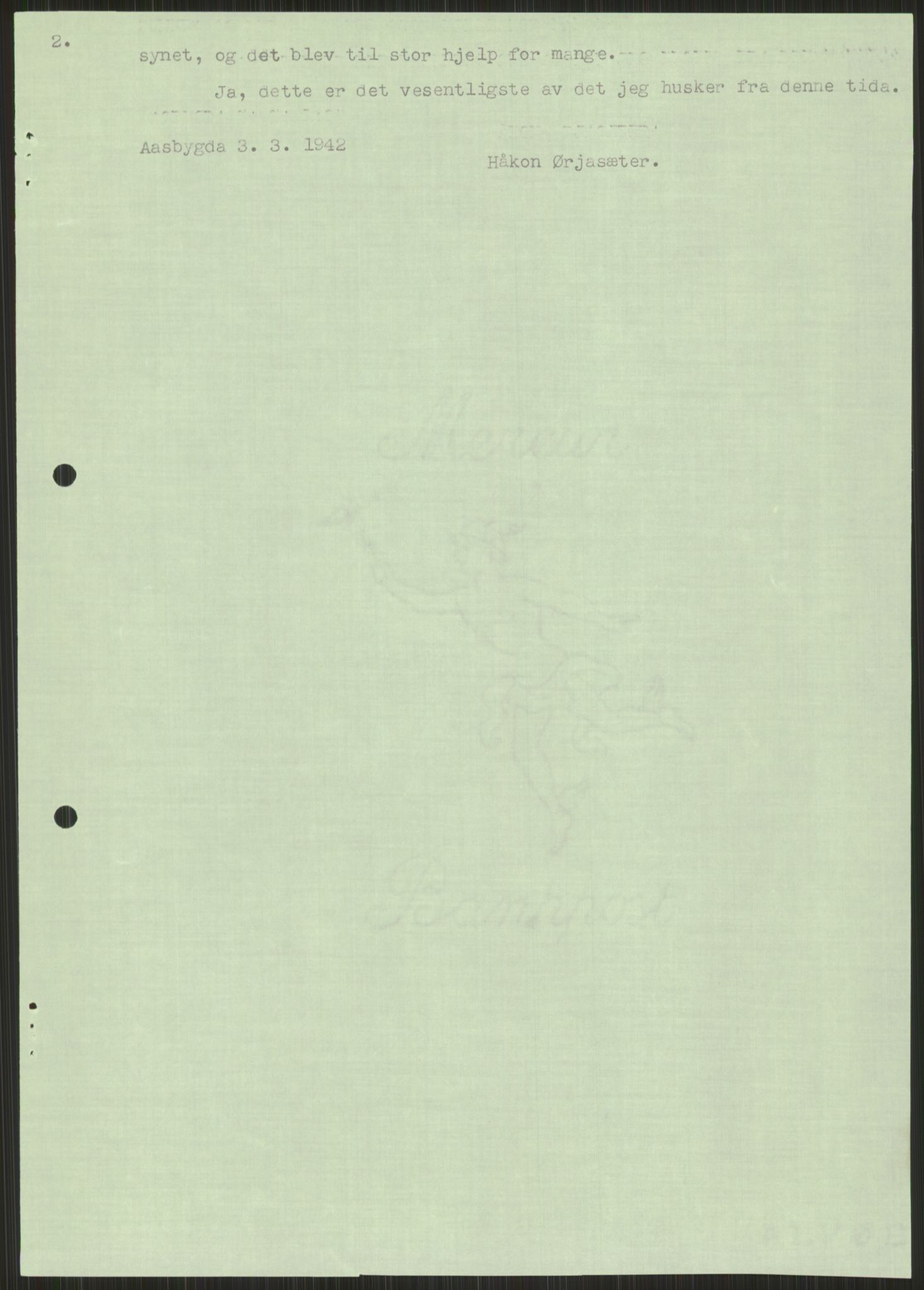 Forsvaret, Forsvarets krigshistoriske avdeling, AV/RA-RAFA-2017/Y/Ya/L0014: II-C-11-31 - Fylkesmenn.  Rapporter om krigsbegivenhetene 1940., 1940, p. 480