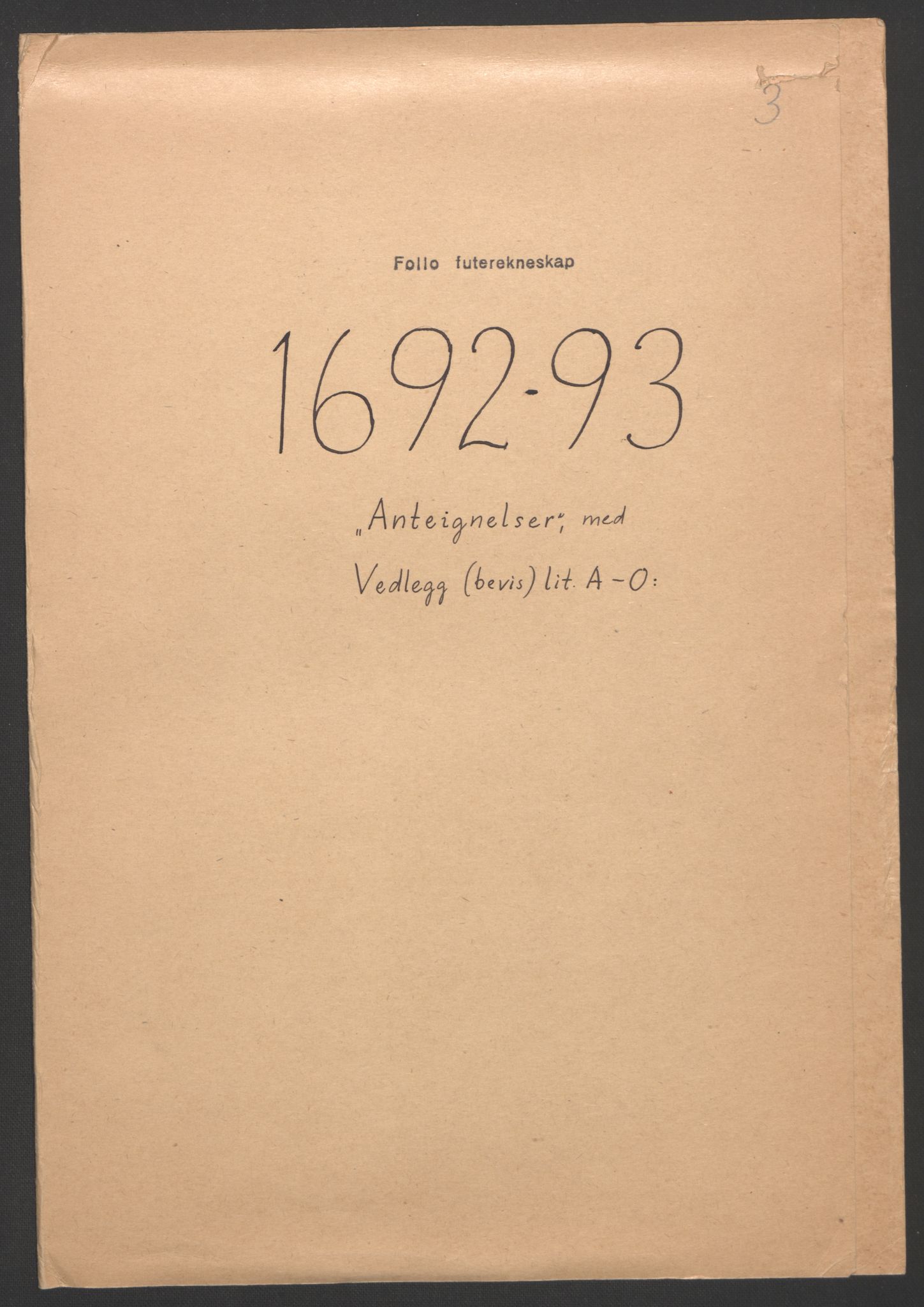 Rentekammeret inntil 1814, Reviderte regnskaper, Fogderegnskap, RA/EA-4092/R09/L0437: Fogderegnskap Follo, 1692-1693, p. 451