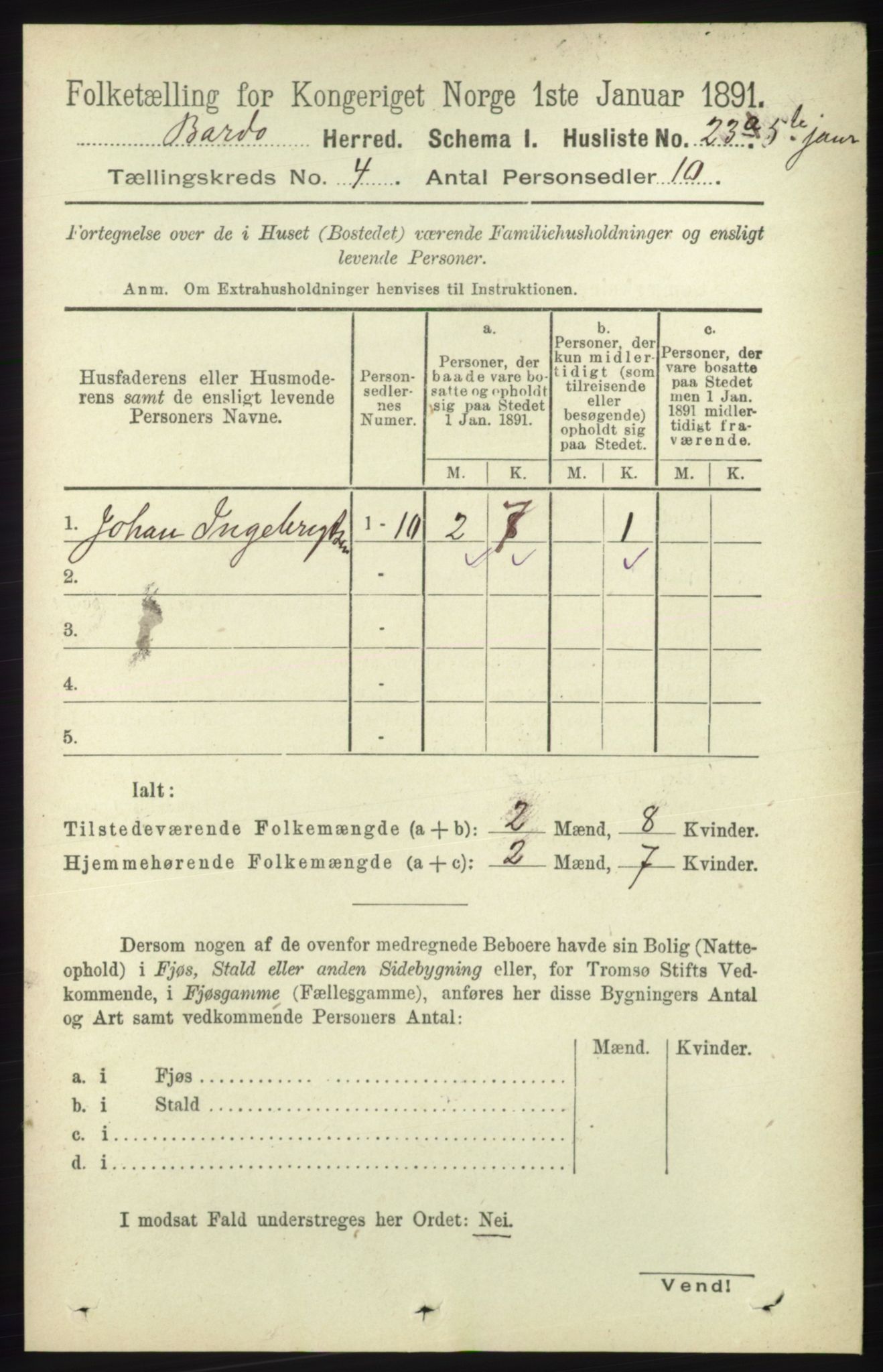 RA, 1891 census for 1922 Bardu, 1891, p. 1298
