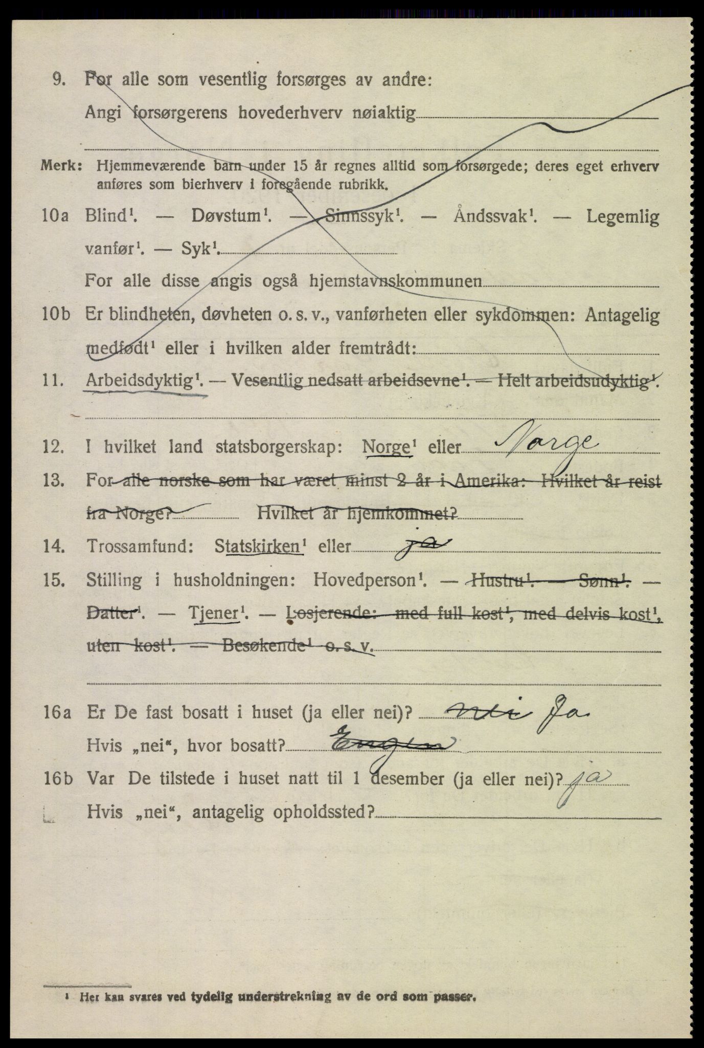 SAH, 1920 census for Fåberg, 1920, p. 10467