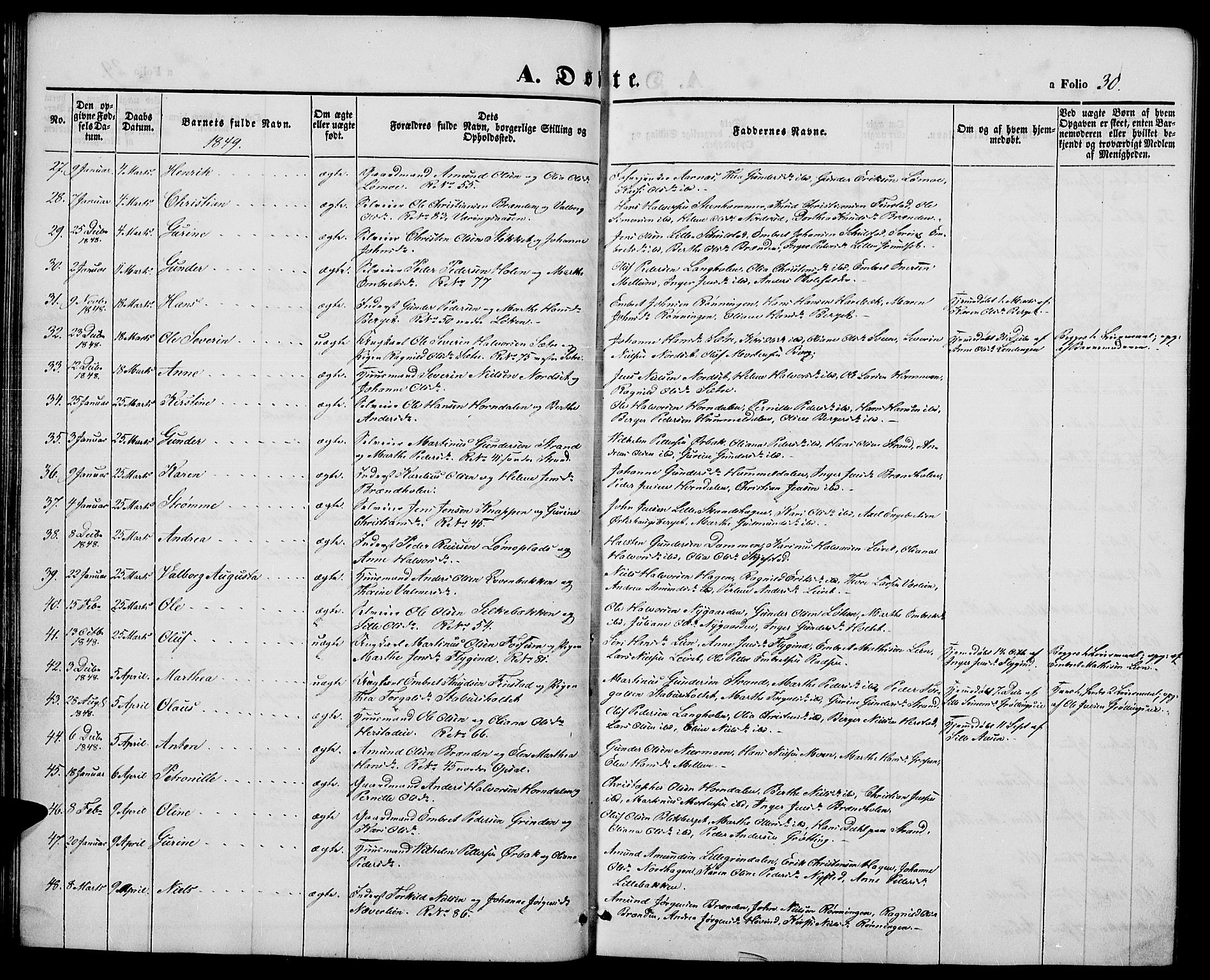 Elverum prestekontor, SAH/PREST-044/H/Ha/Hab/L0002: Parish register (copy) no. 2, 1845-1855, p. 30