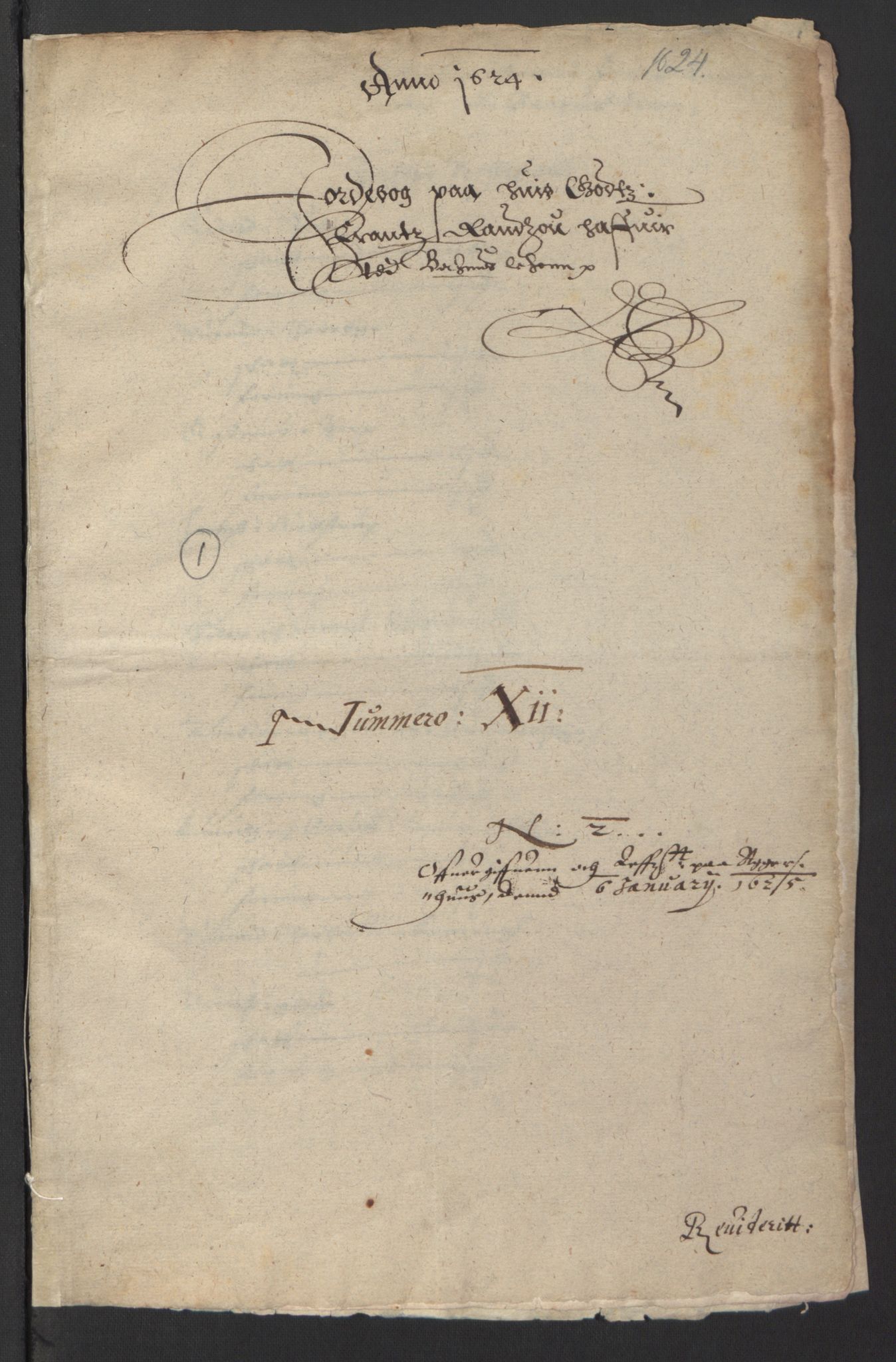 Stattholderembetet 1572-1771, AV/RA-EA-2870/Ek/L0007/0001: Jordebøker til utlikning av rosstjeneste 1624-1626: / Adelsjordebøker, 1624-1625, p. 293
