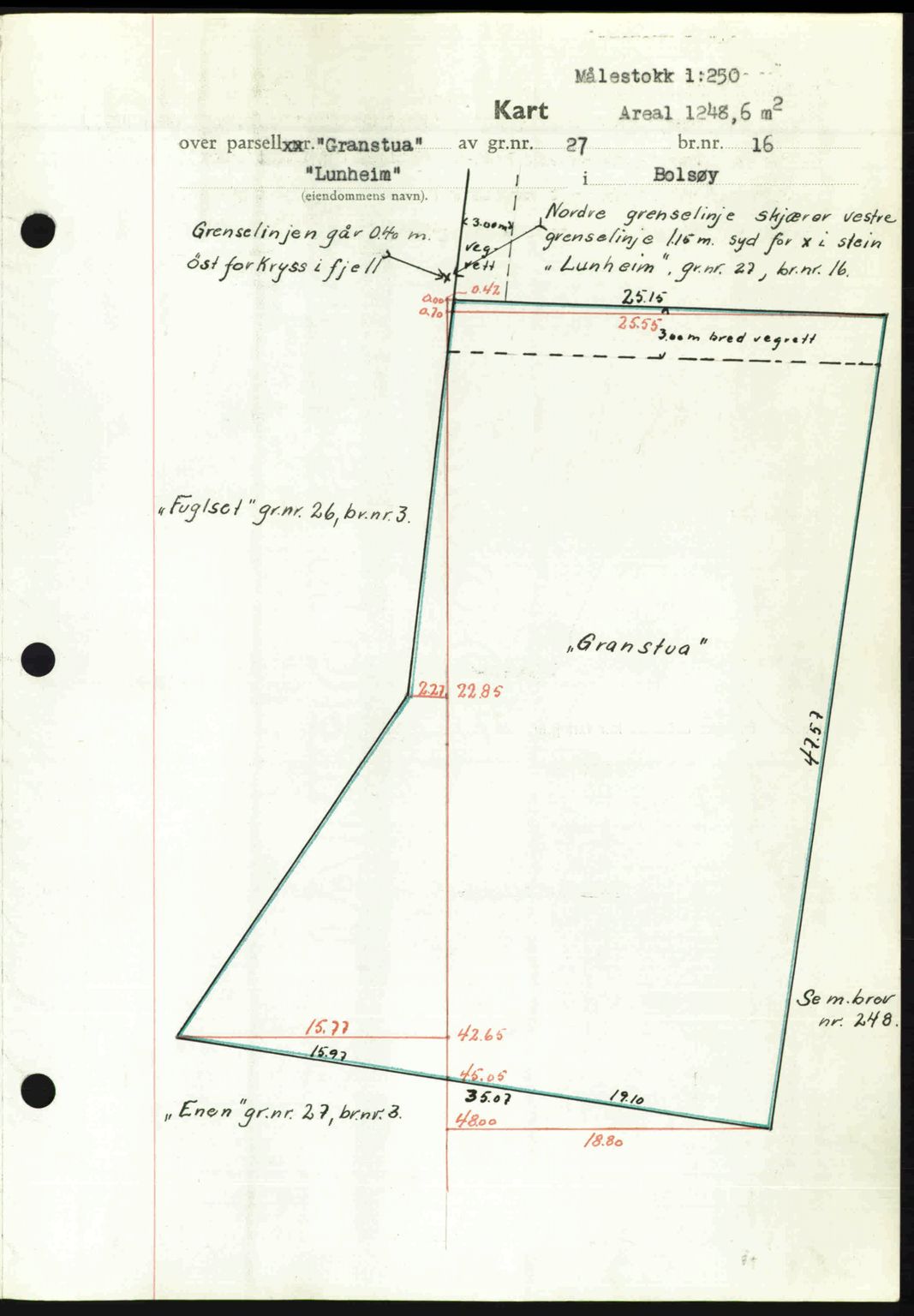 Romsdal sorenskriveri, AV/SAT-A-4149/1/2/2C: Mortgage book no. A23, 1947-1947, Diary no: : 1761/1947