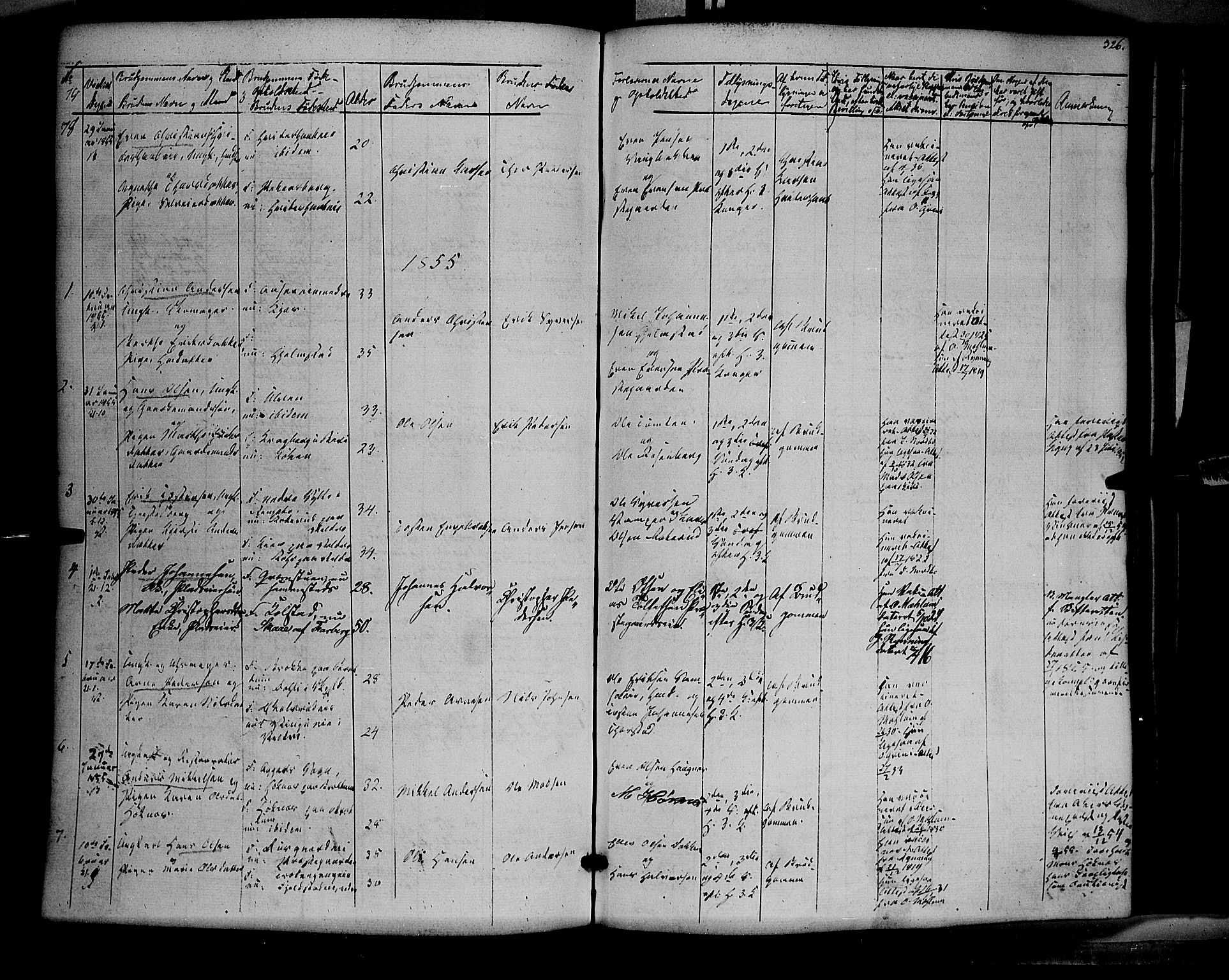 Ringsaker prestekontor, SAH/PREST-014/K/Ka/L0009: Parish register (official) no. 9, 1850-1860, p. 326