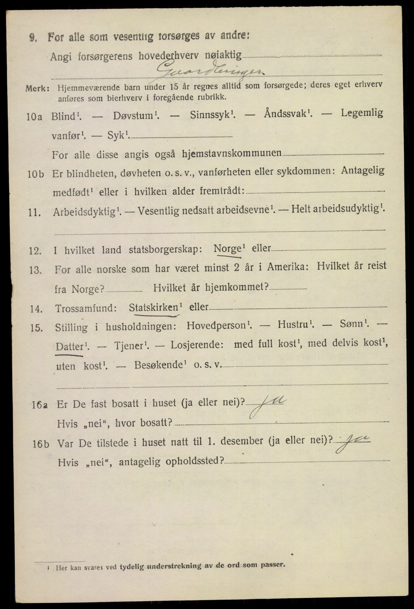 SAKO, 1920 census for Bø (Telemark), 1920, p. 5769