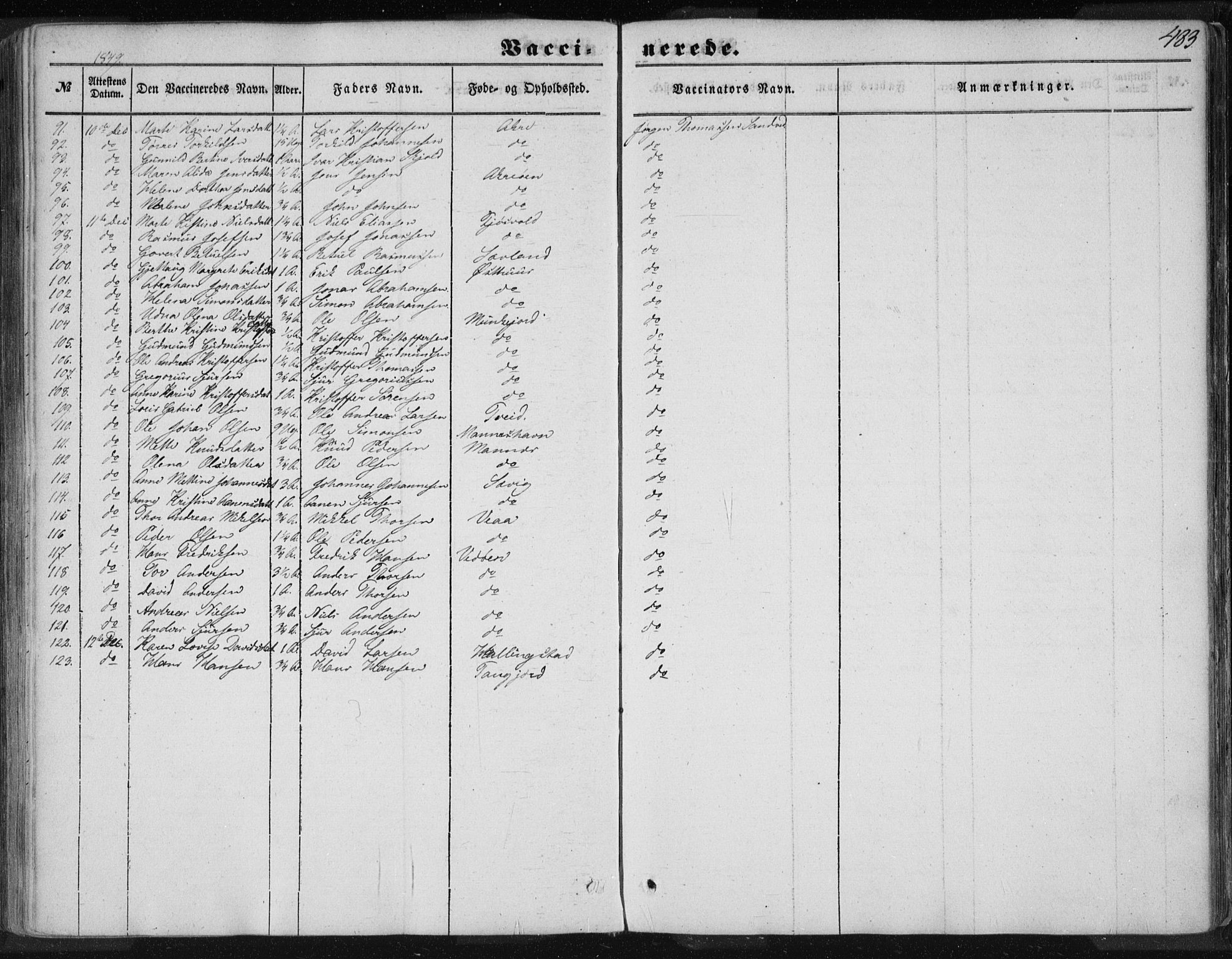 Skudenes sokneprestkontor, AV/SAST-A -101849/H/Ha/Haa/L0005: Parish register (official) no. A 3.2, 1847-1863, p. 483