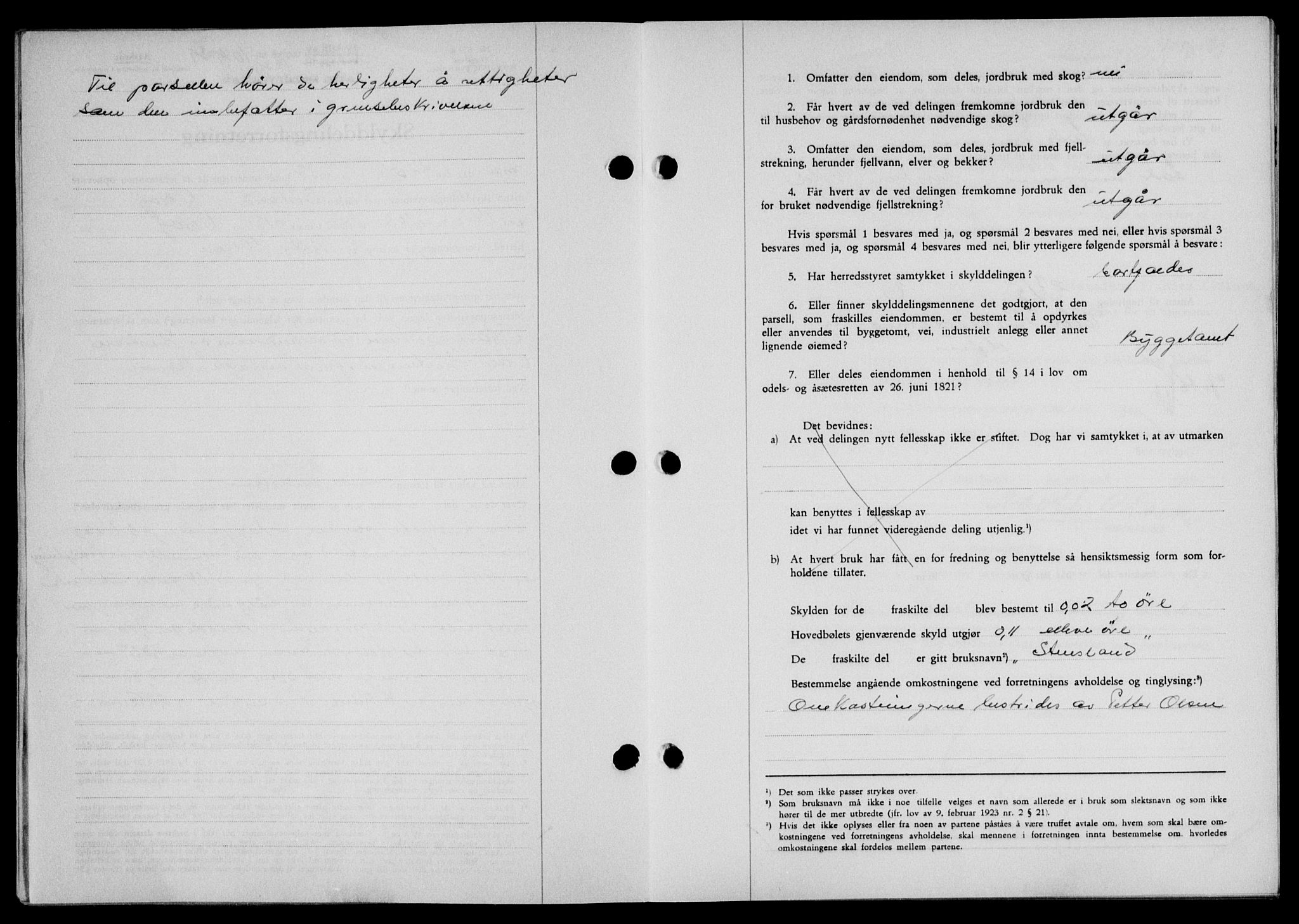 Lofoten sorenskriveri, SAT/A-0017/1/2/2C/L0005a: Mortgage book no. 5a, 1939-1939, Diary no: : 1049/1939