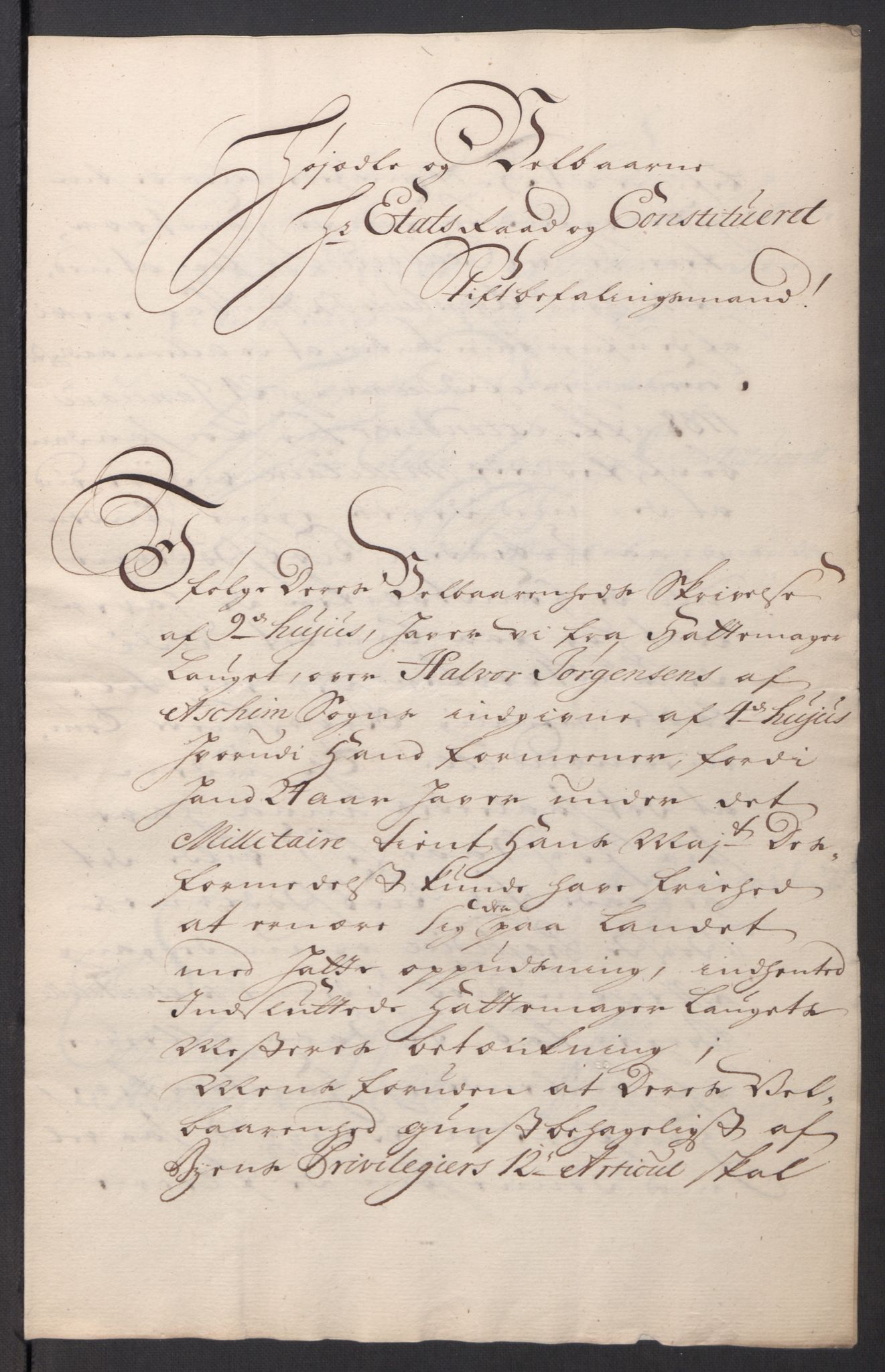 Kommanderende general (KG I) med Det norske krigsdirektorium, AV/RA-EA-5419/D/L0061: Stattholderens, stiftamtmenns og amtmenns brev, 1731-1740, p. 356