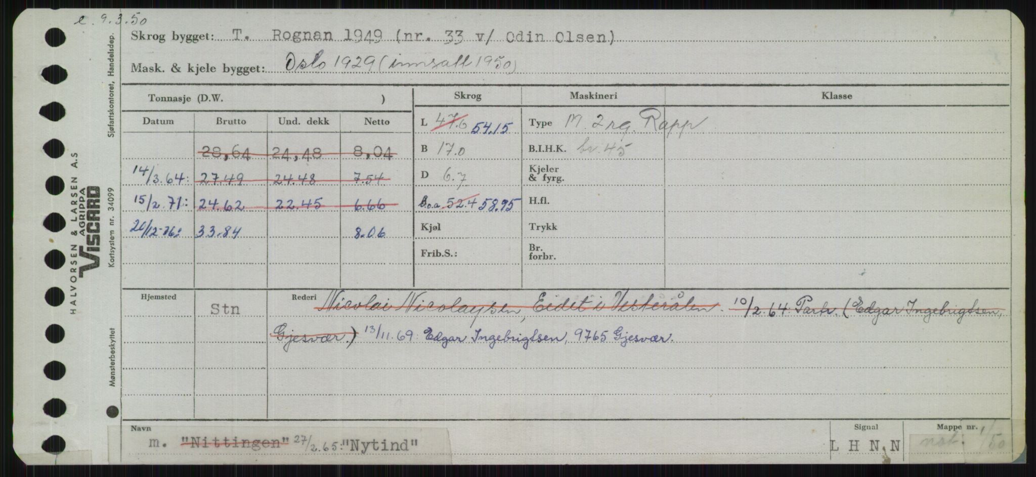 Sjøfartsdirektoratet med forløpere, Skipsmålingen, RA/S-1627/H/Ha/L0004/0001: Fartøy, Mas-R / Fartøy, Mas-Odd, p. 933