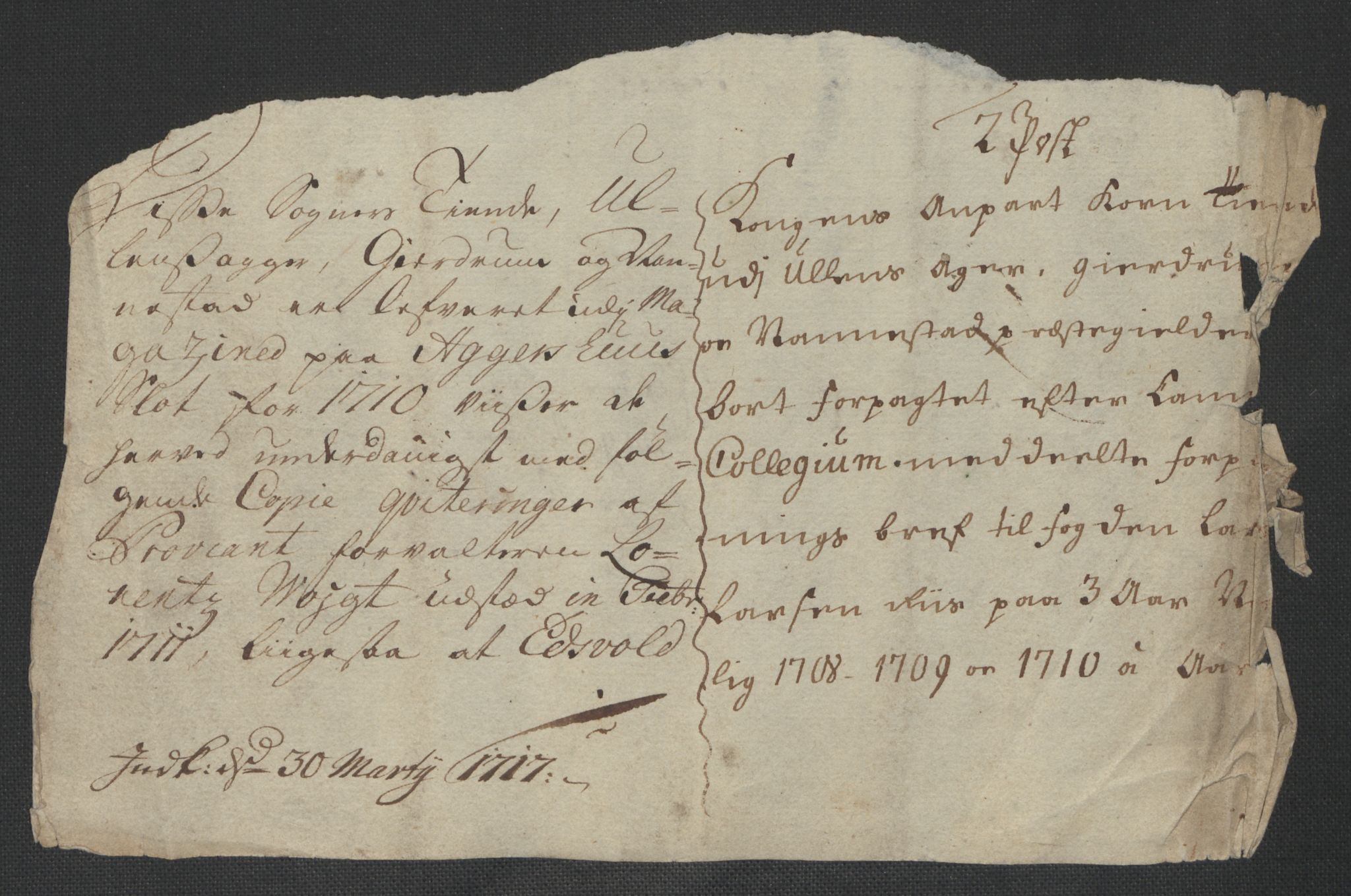 Rentekammeret inntil 1814, Reviderte regnskaper, Fogderegnskap, AV/RA-EA-4092/R12/L0720: Fogderegnskap Øvre Romerike, 1710-1711, p. 159