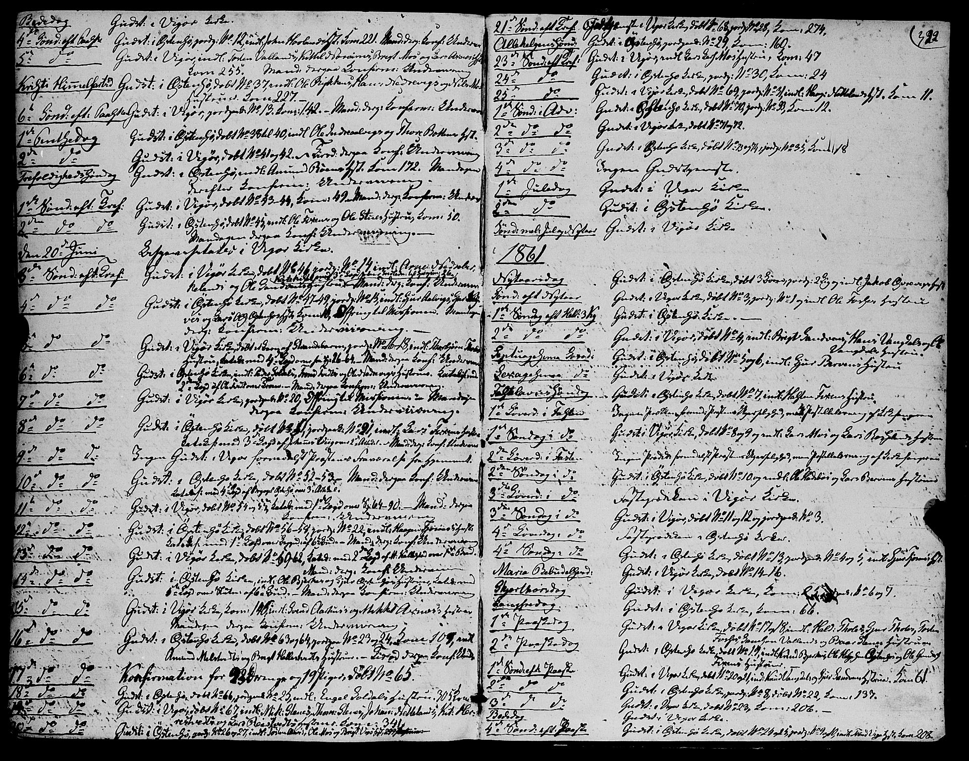 Kvam sokneprestembete, AV/SAB-A-76201/H/Haa: Parish register (official) no. A 8, 1844-1863, p. 392