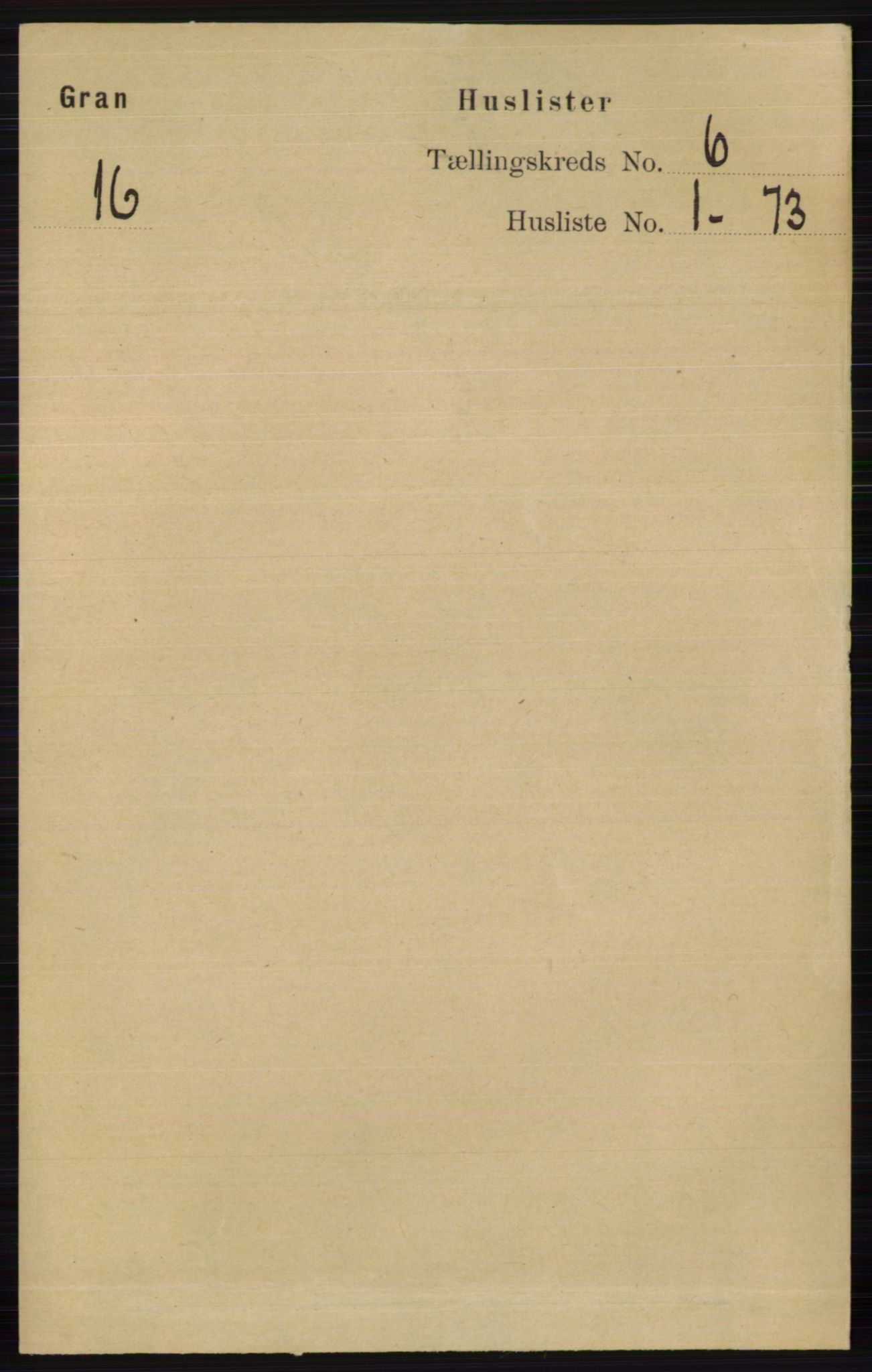 RA, 1891 census for 0534 Gran, 1891, p. 2153