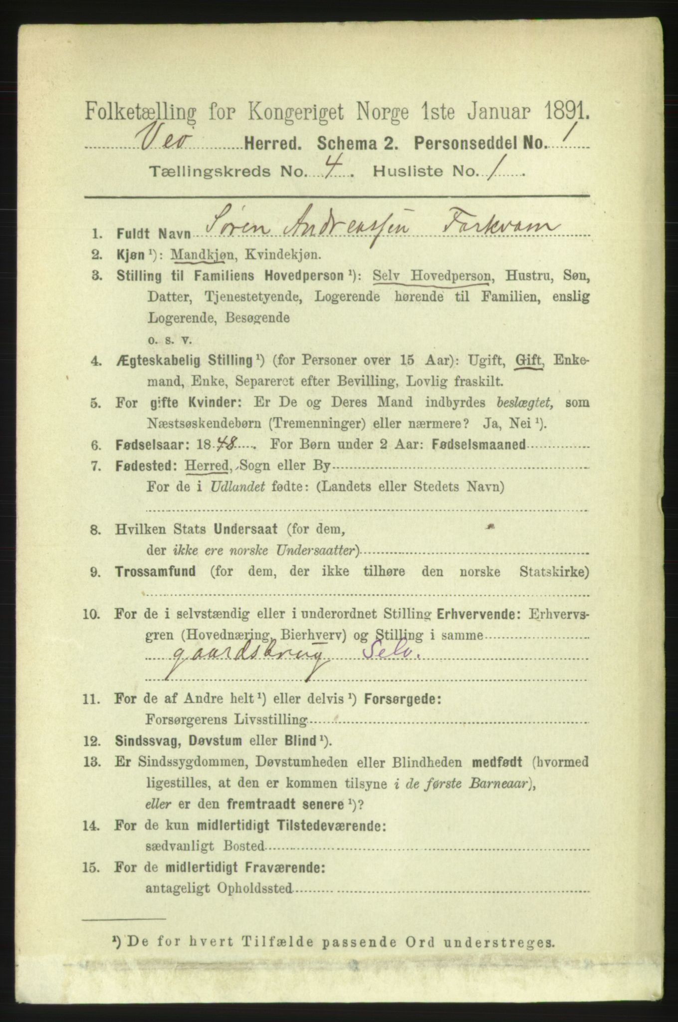 RA, 1891 census for 1541 Veøy, 1891, p. 1829