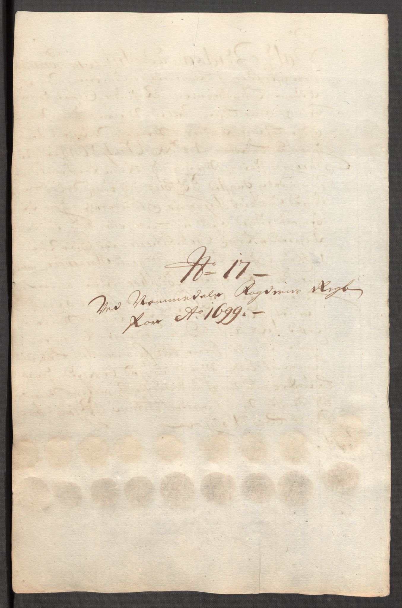 Rentekammeret inntil 1814, Reviderte regnskaper, Fogderegnskap, RA/EA-4092/R64/L4426: Fogderegnskap Namdal, 1699-1700, p. 197