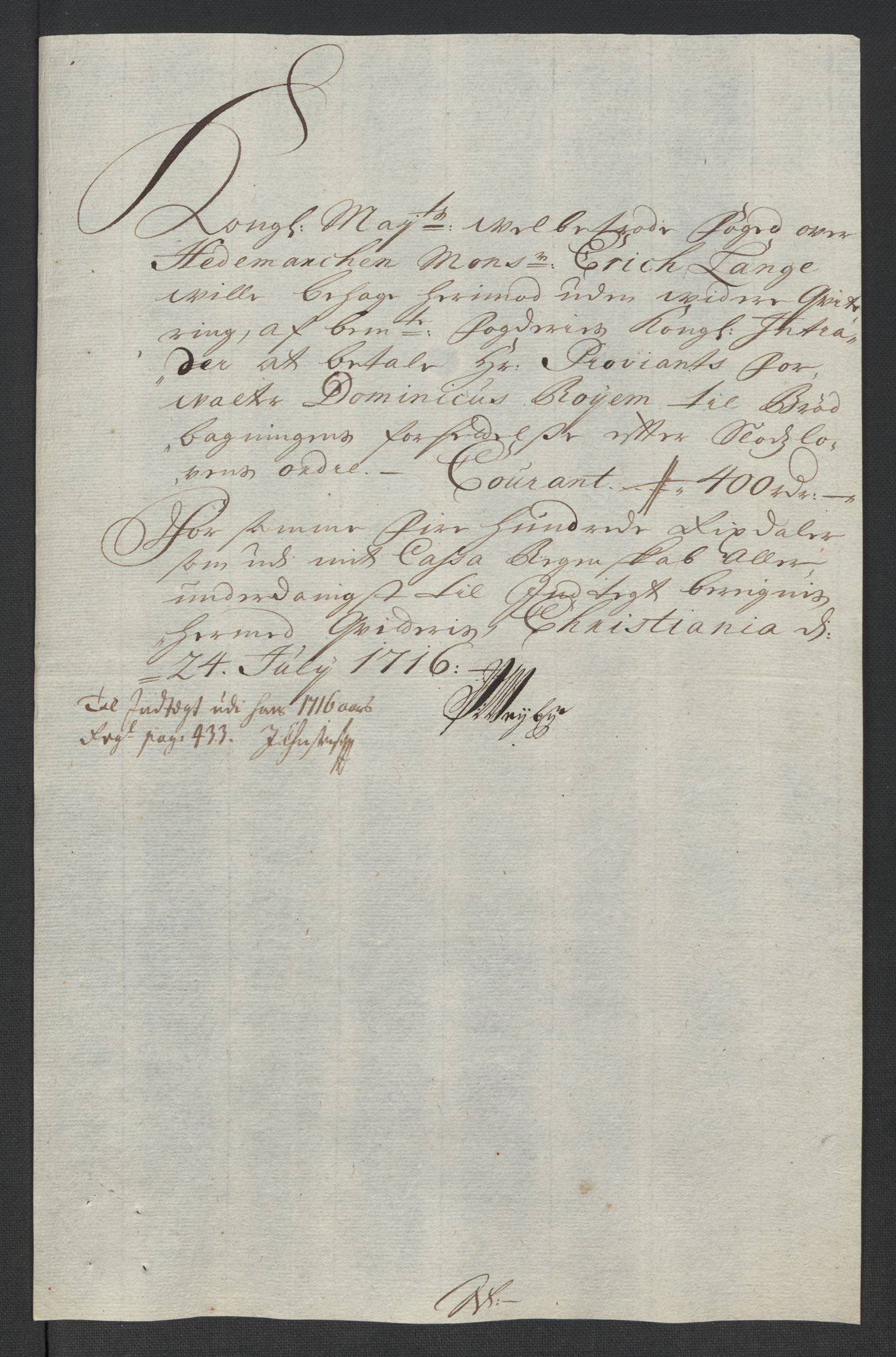 Rentekammeret inntil 1814, Reviderte regnskaper, Fogderegnskap, AV/RA-EA-4092/R16/L1055: Fogderegnskap Hedmark, 1716, p. 375