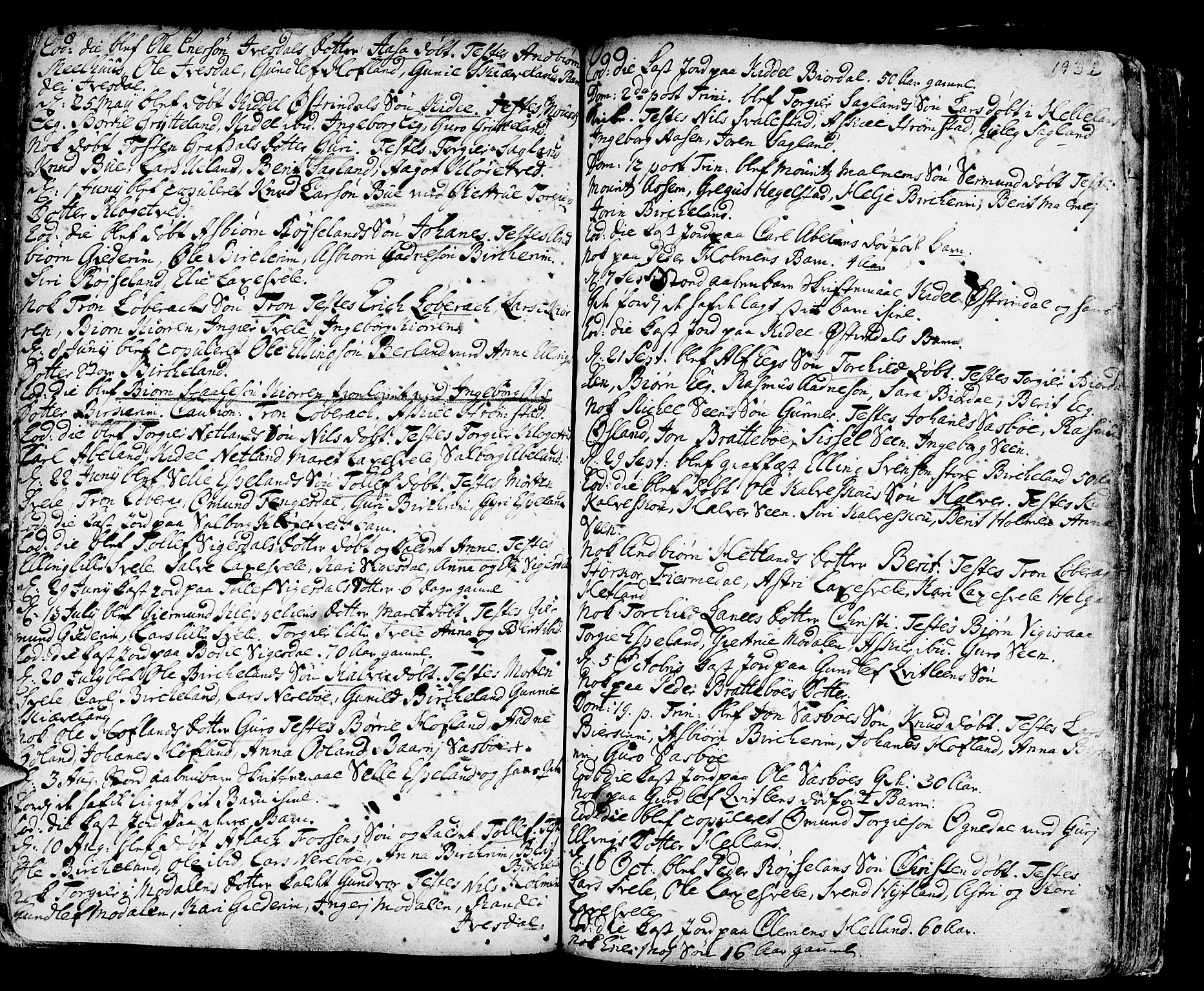 Helleland sokneprestkontor, AV/SAST-A-101810: Parish register (official) no. A 1 /2, 1713-1761, p. 193i