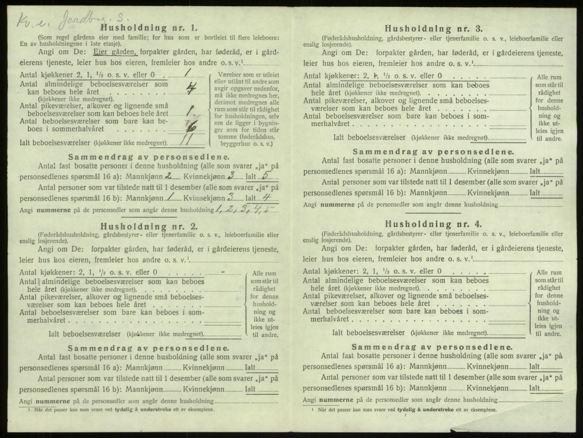 SAB, 1920 census for Manger, 1920, p. 1012