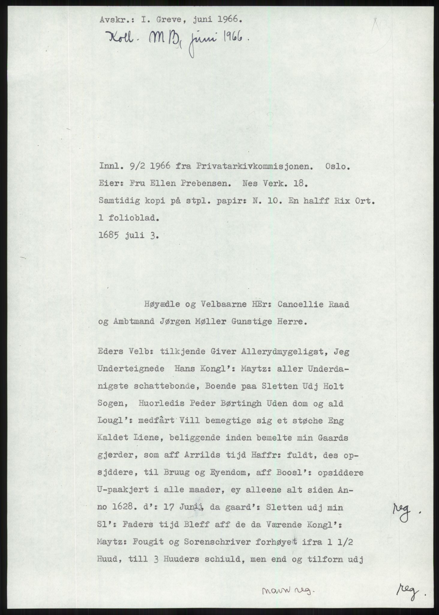 Samlinger til kildeutgivelse, Diplomavskriftsamlingen, RA/EA-4053/H/Ha, p. 122