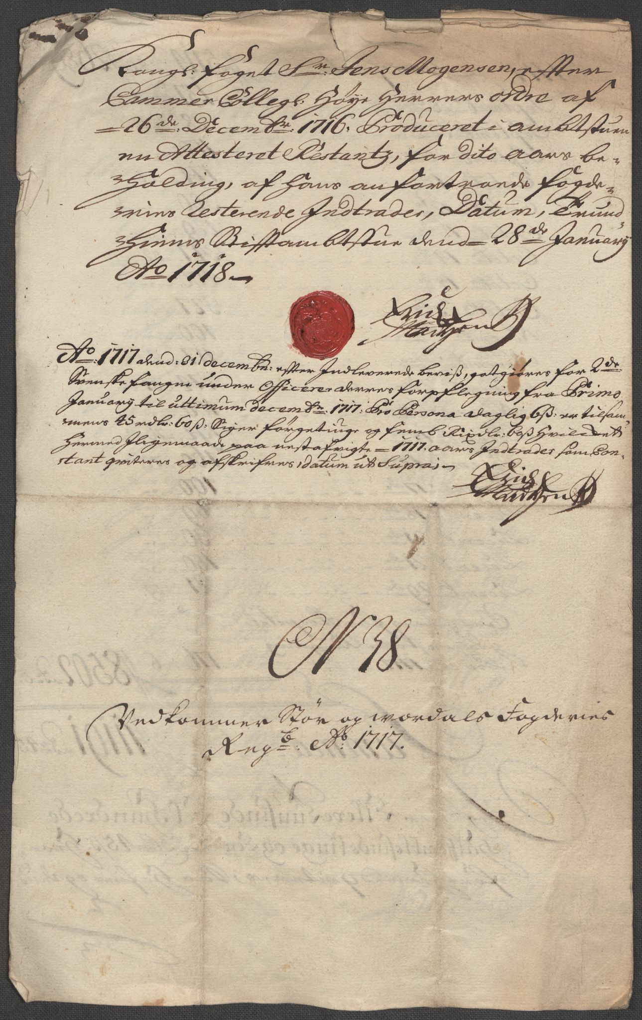Rentekammeret inntil 1814, Reviderte regnskaper, Fogderegnskap, RA/EA-4092/R62/L4207: Fogderegnskap Stjørdal og Verdal, 1717, p. 310