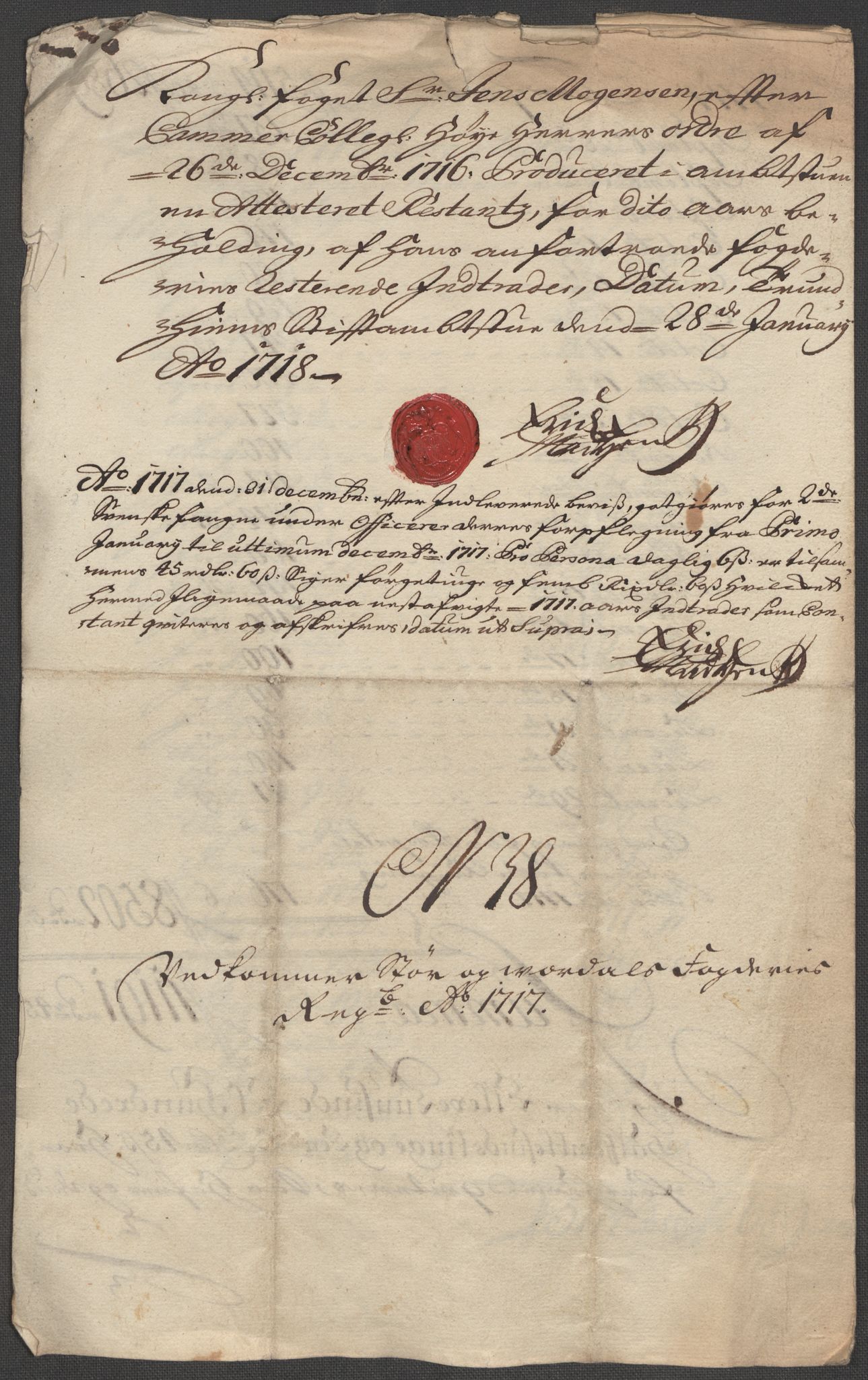 Rentekammeret inntil 1814, Reviderte regnskaper, Fogderegnskap, AV/RA-EA-4092/R62/L4207: Fogderegnskap Stjørdal og Verdal, 1717, p. 310