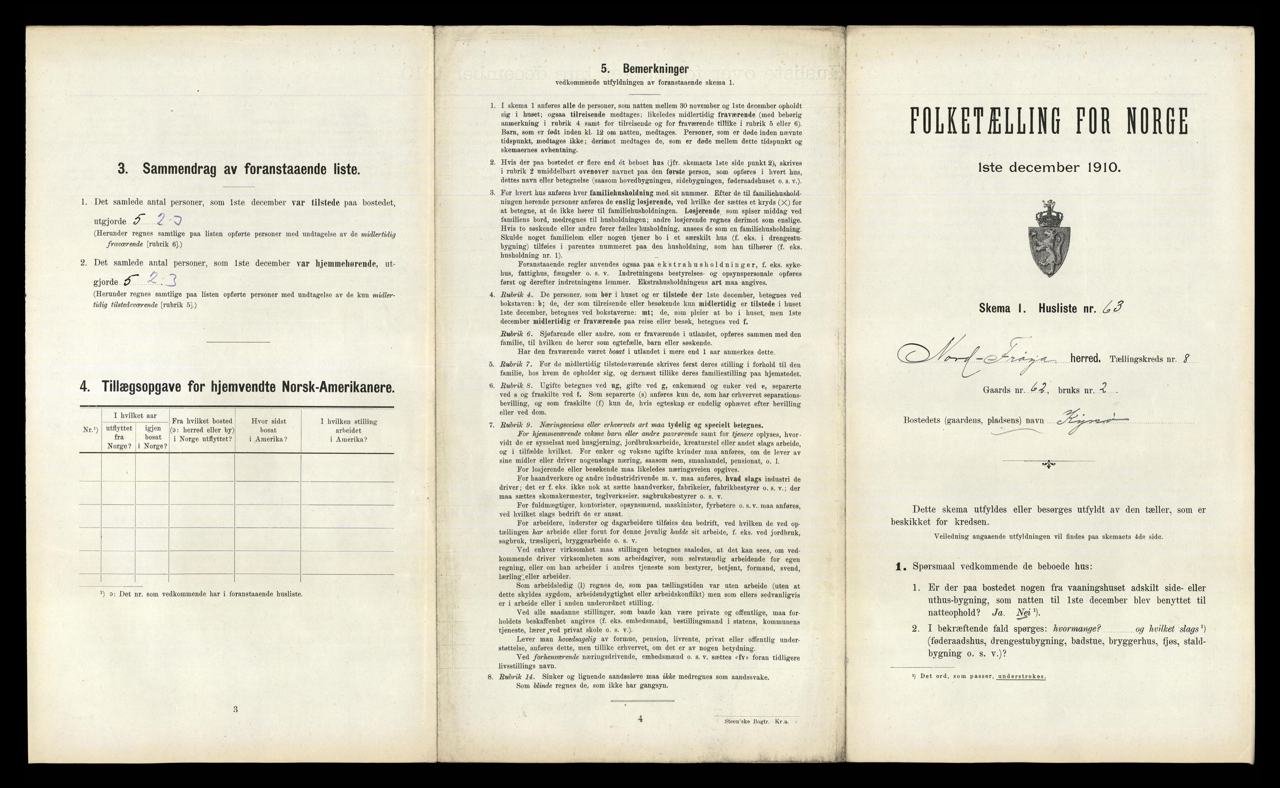 RA, 1910 census for Nord-Frøya, 1910, p. 856