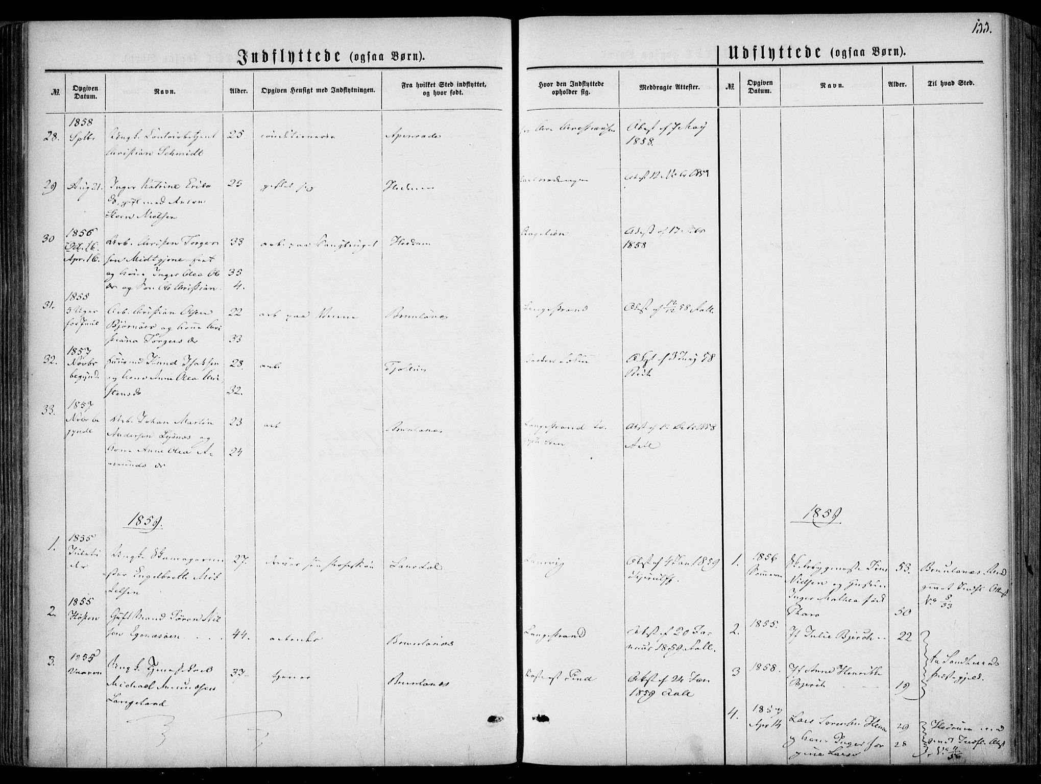Larvik kirkebøker, SAKO/A-352/F/Fa/L0005: Parish register (official) no. I 5, 1856-1870, p. 133