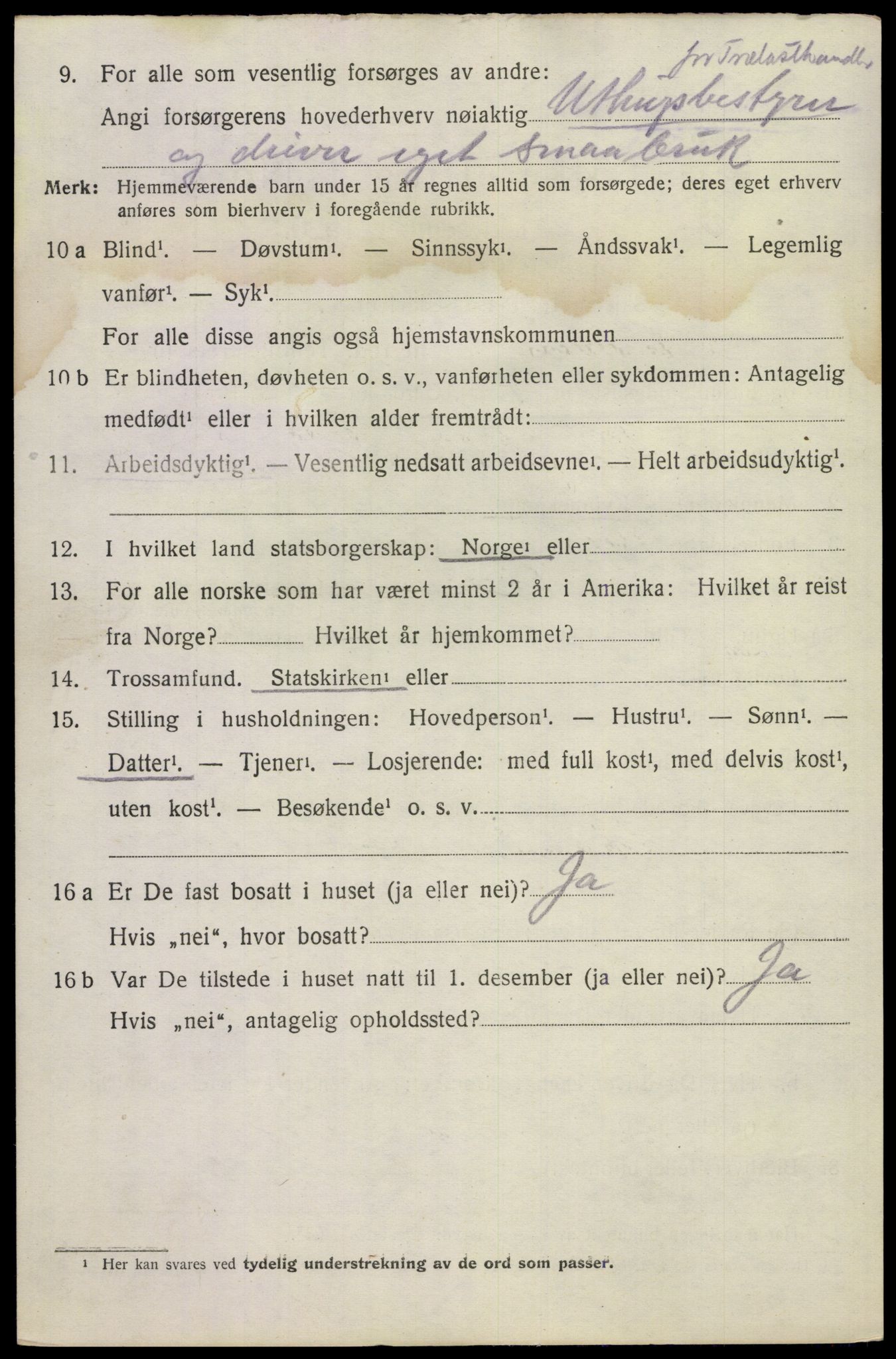 SAKO, 1920 census for Hovin, 1920, p. 1332