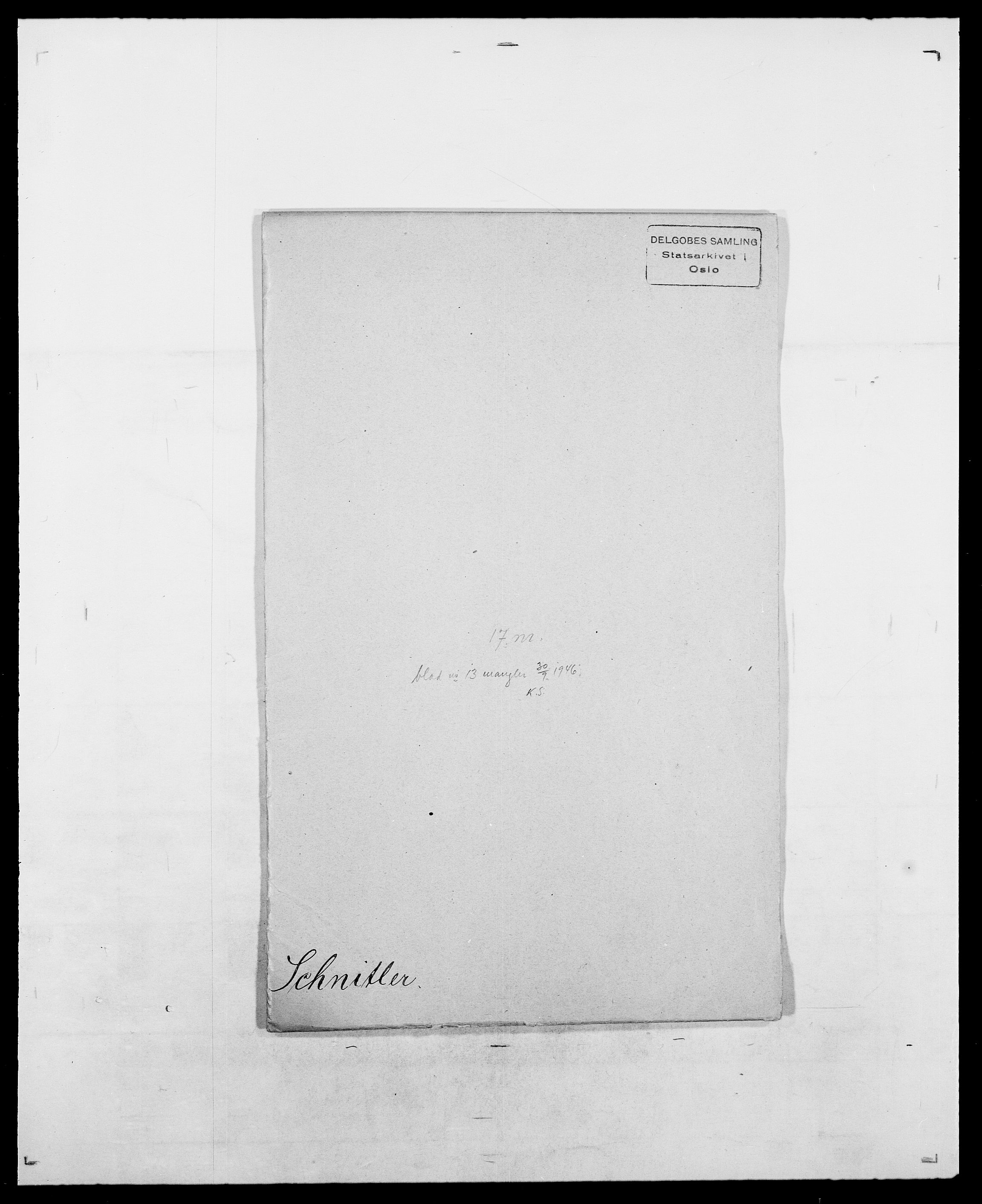 Delgobe, Charles Antoine - samling, SAO/PAO-0038/D/Da/L0035: Schnabel - sjetman, p. 43