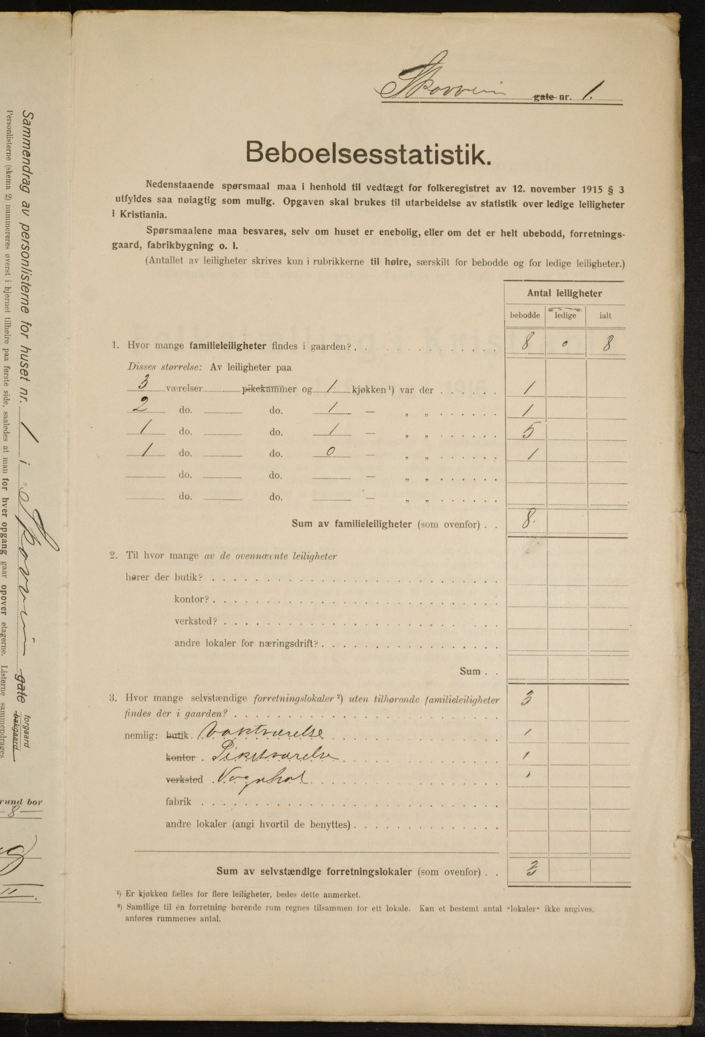 OBA, Municipal Census 1916 for Kristiania, 1916, p. 98828