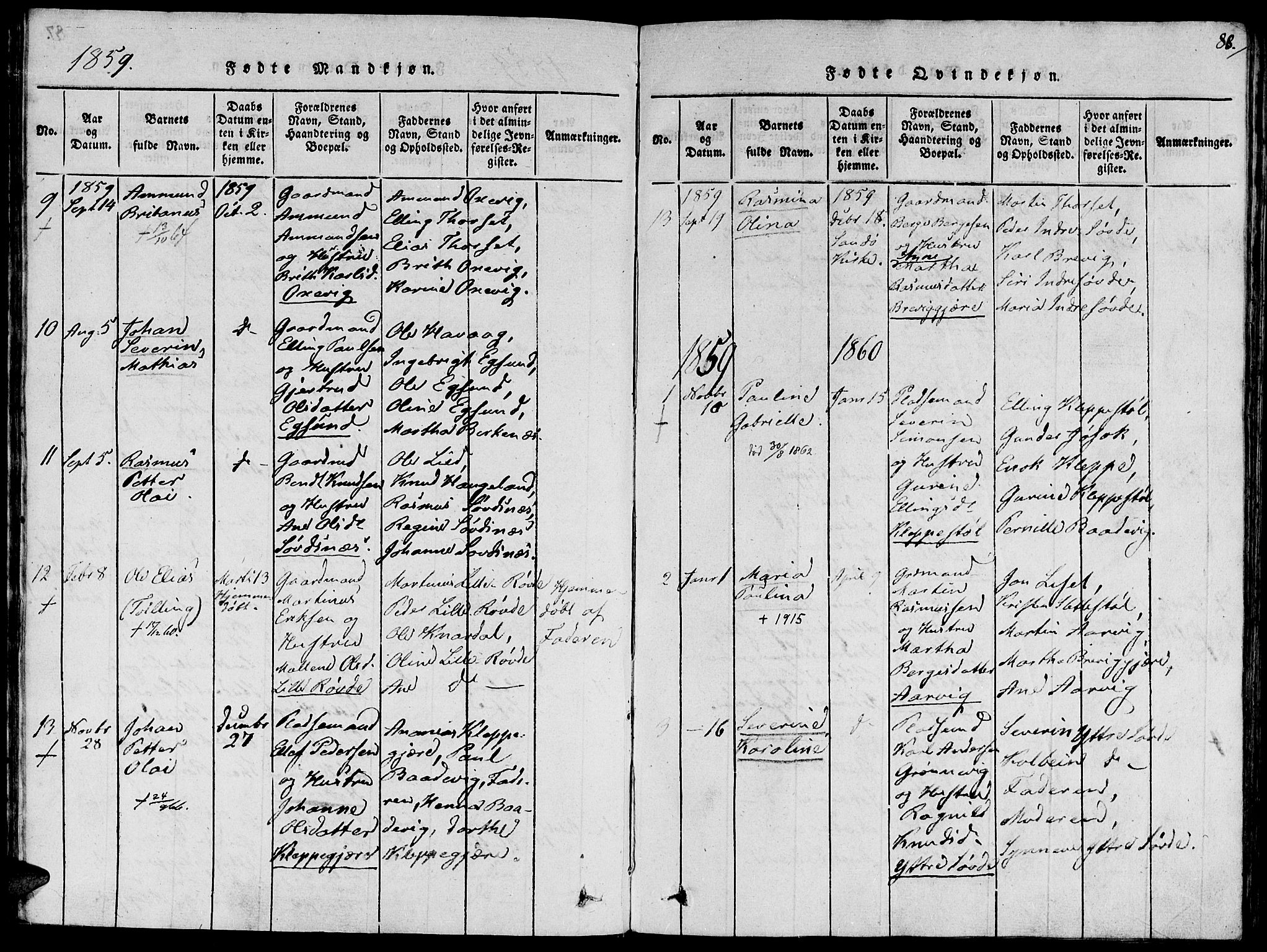 Ministerialprotokoller, klokkerbøker og fødselsregistre - Møre og Romsdal, SAT/A-1454/504/L0054: Parish register (official) no. 504A01, 1816-1861, p. 88
