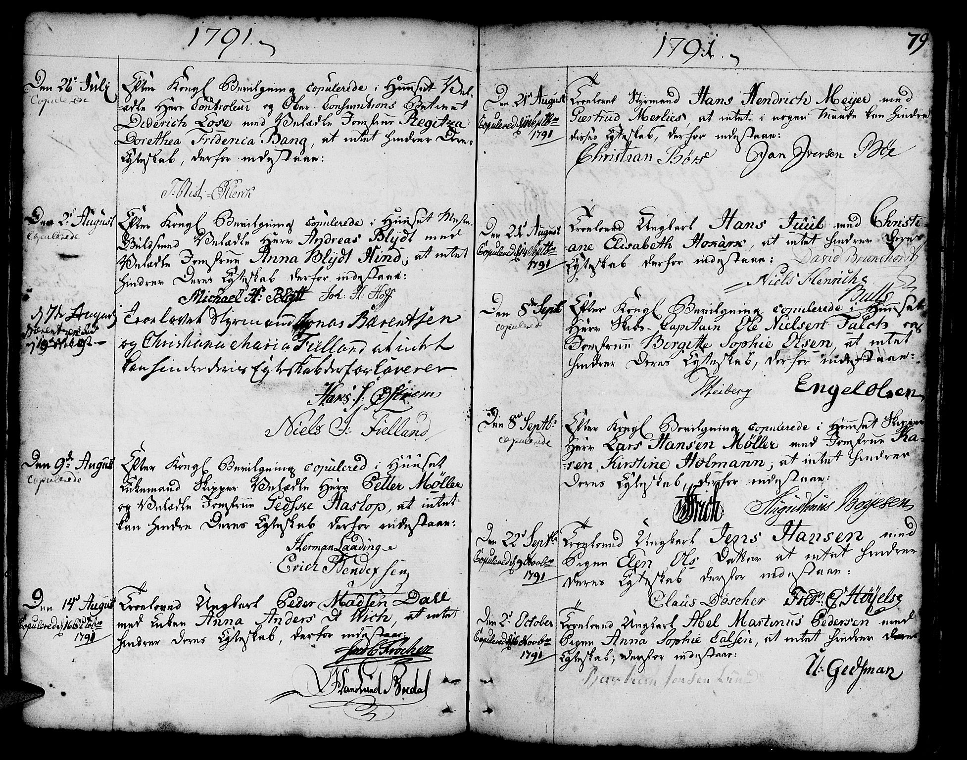 Nykirken Sokneprestembete, AV/SAB-A-77101/H/Haa/L0008: Parish register (official) no. A 8, 1776-1814, p. 79