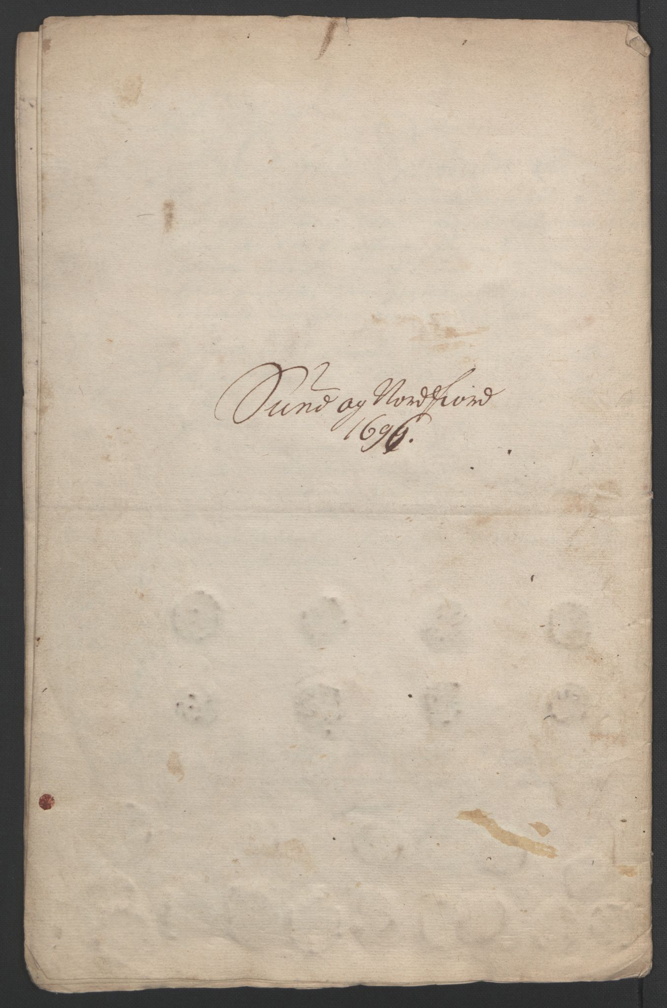 Rentekammeret inntil 1814, Reviderte regnskaper, Fogderegnskap, RA/EA-4092/R53/L3422: Fogderegnskap Sunn- og Nordfjord, 1695-1696, p. 462
