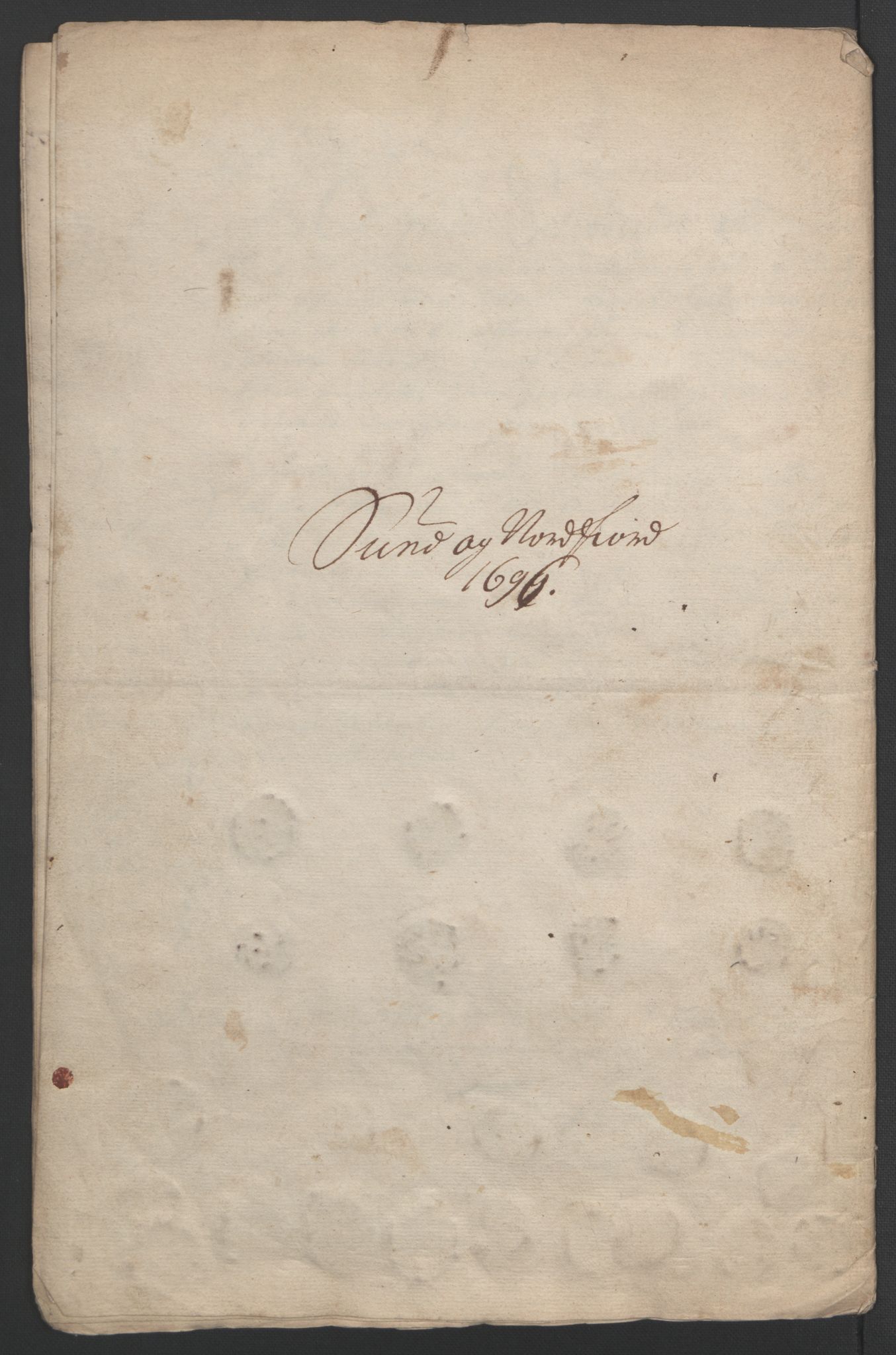 Rentekammeret inntil 1814, Reviderte regnskaper, Fogderegnskap, AV/RA-EA-4092/R53/L3422: Fogderegnskap Sunn- og Nordfjord, 1695-1696, p. 462