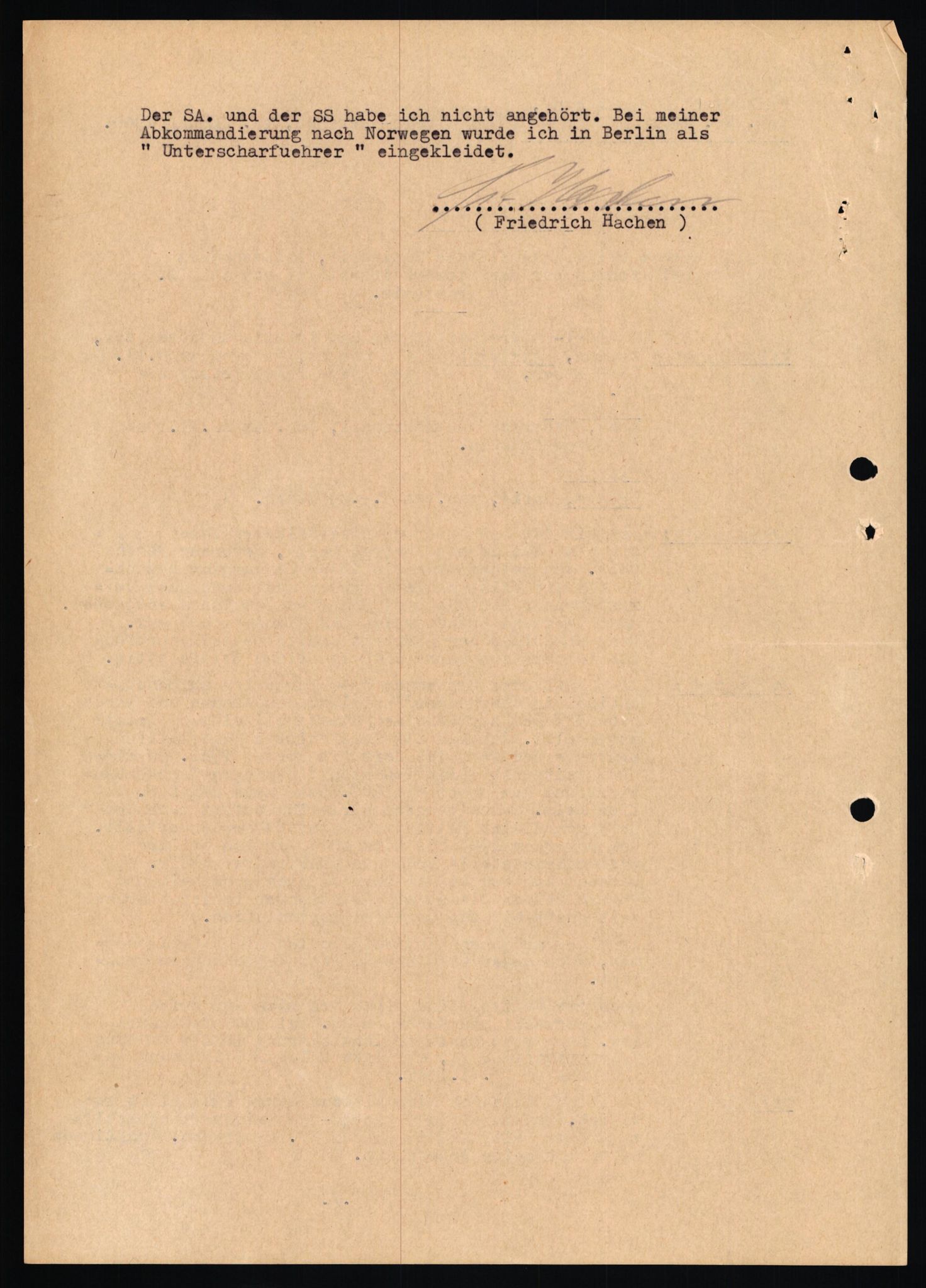 Forsvaret, Forsvarets overkommando II, RA/RAFA-3915/D/Db/L0011: CI Questionaires. Tyske okkupasjonsstyrker i Norge. Tyskere., 1945-1946, p. 150