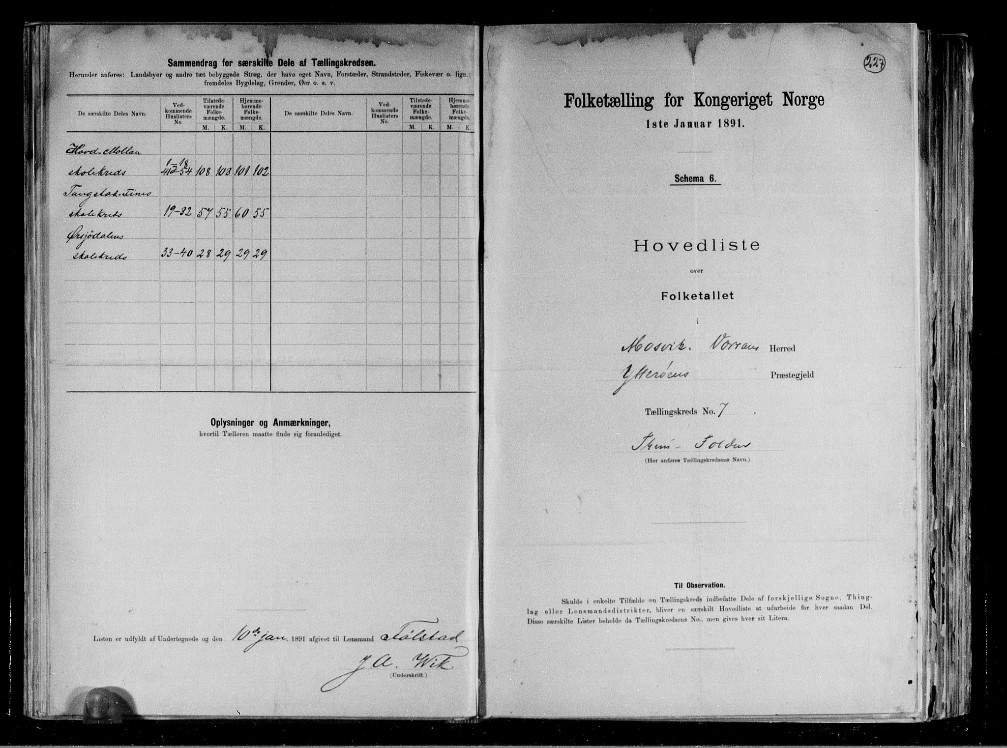 RA, 1891 census for 1723 Mosvik og Verran, 1891, p. 20