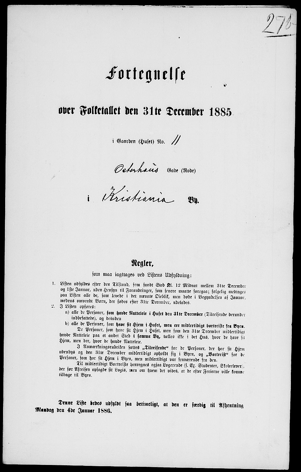 RA, 1885 census for 0301 Kristiania, 1885, p. 5642