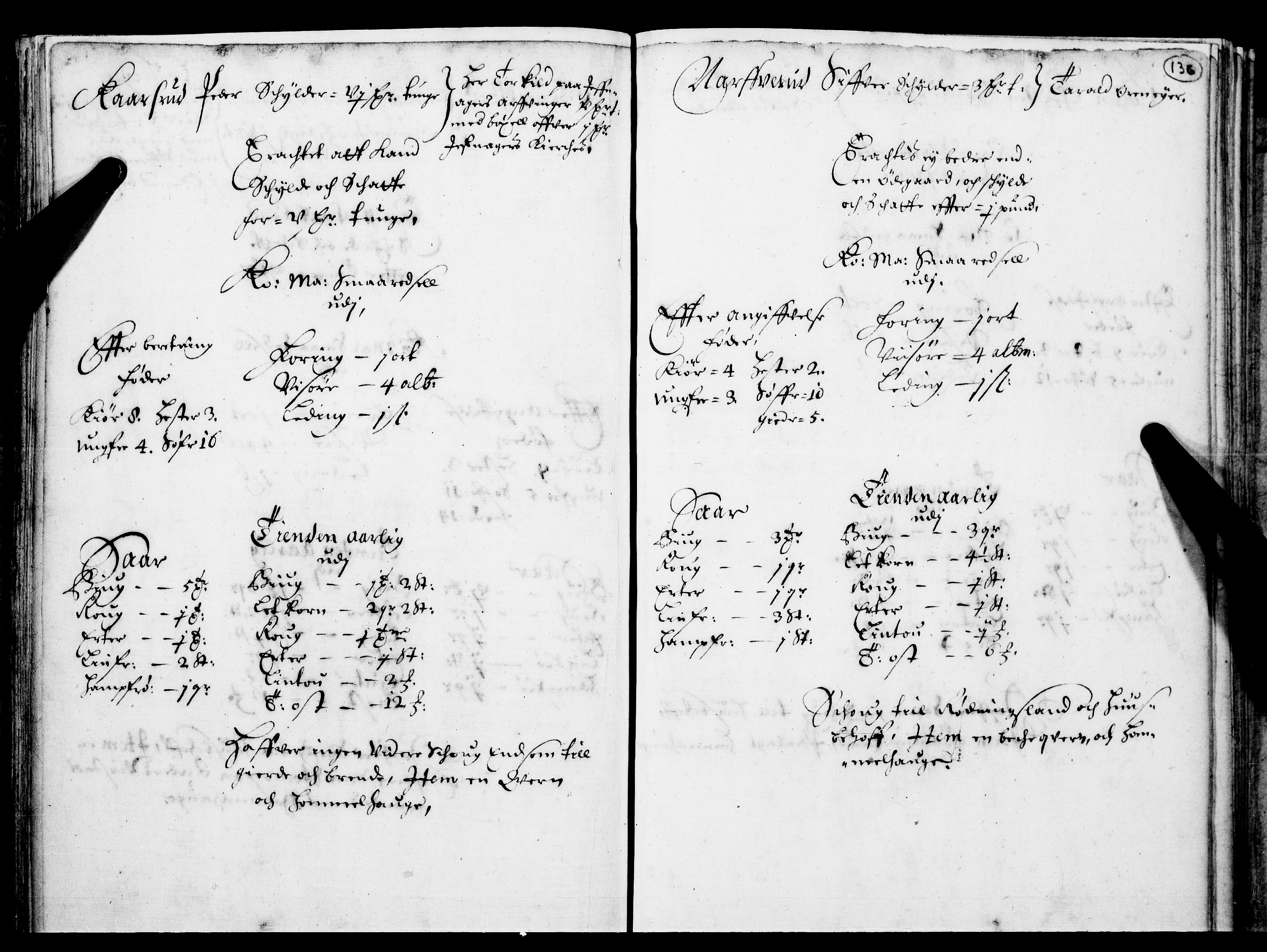 Rentekammeret inntil 1814, Realistisk ordnet avdeling, AV/RA-EA-4070/N/Nb/Nba/L0016: Hadeland og Valdres fogderi, 1. del, 1667, p. 135b-136a