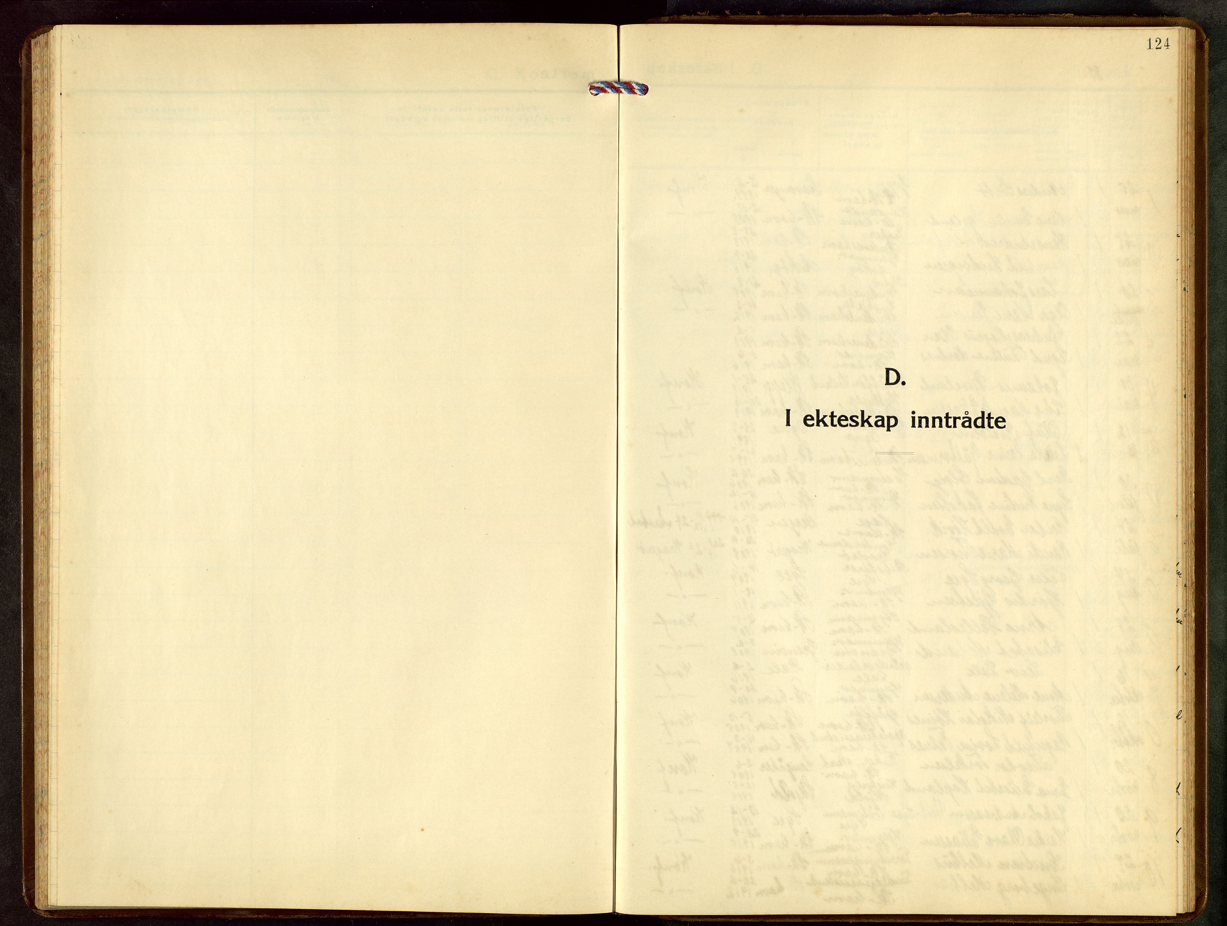 Skudenes sokneprestkontor, SAST/A -101849/H/Ha/Hab/L0014: Parish register (copy) no. B 14, 1937-1956, p. 124