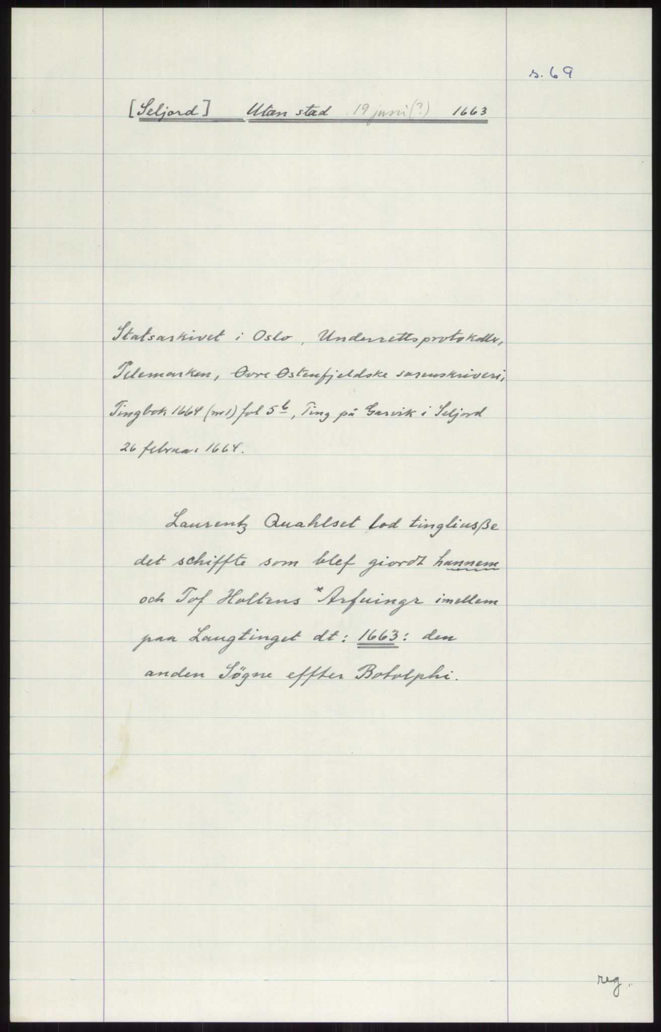 Samlinger til kildeutgivelse, Diplomavskriftsamlingen, RA/EA-4053/H/Ha, p. 3439