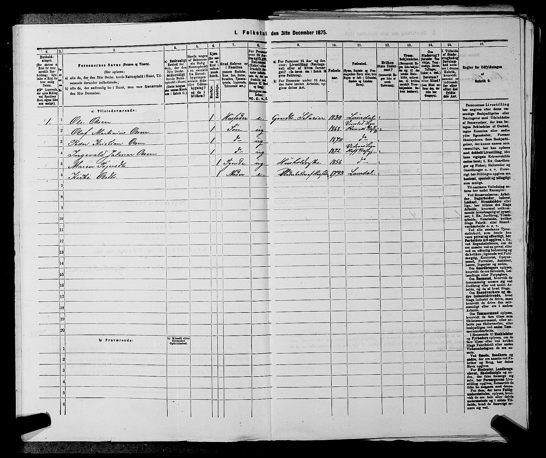 SAKO, 1875 census for 0714P Hof, 1875, p. 689