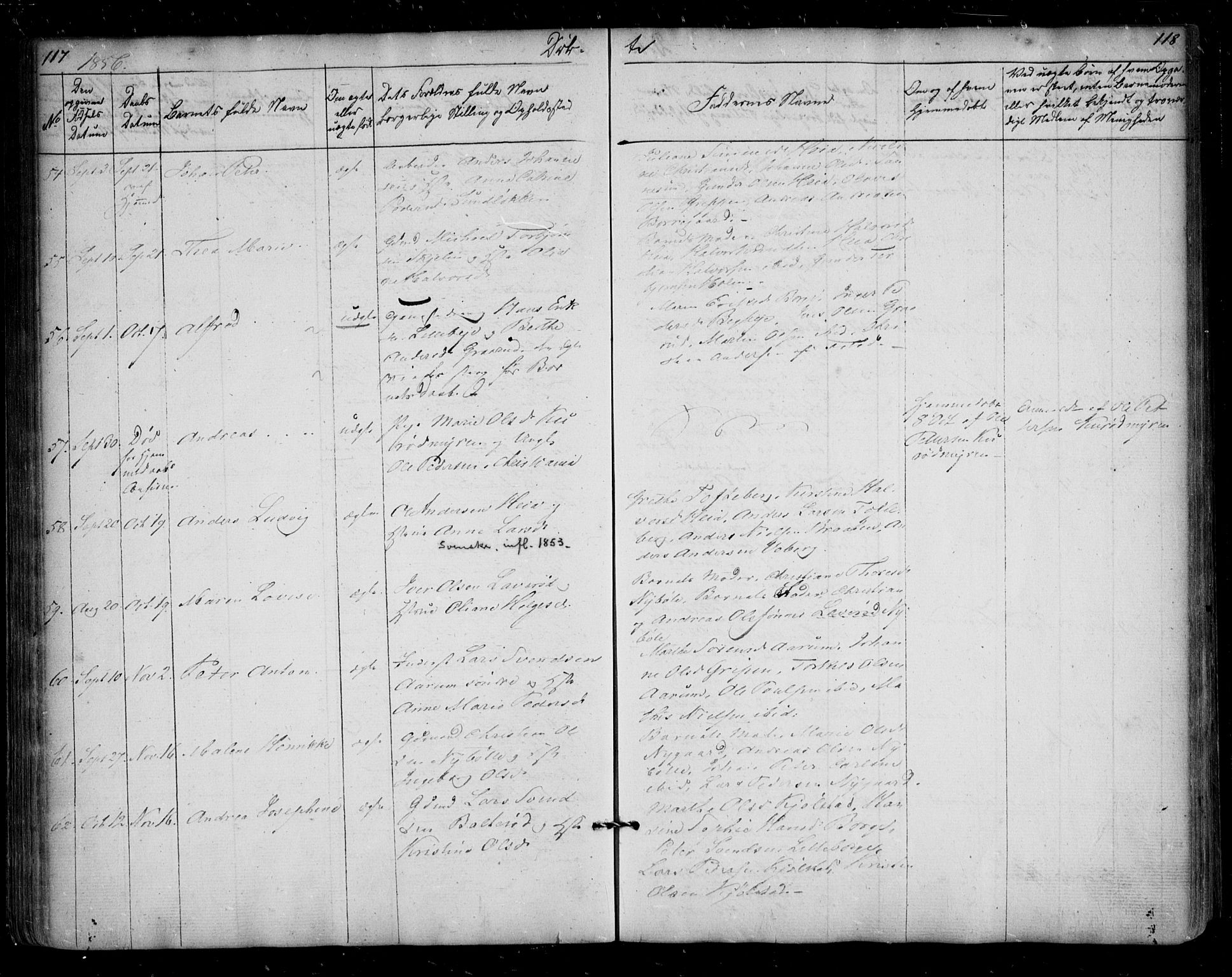 Borge prestekontor Kirkebøker, AV/SAO-A-10903/F/Fa/L0005: Parish register (official) no. I 5, 1848-1860, p. 117-118