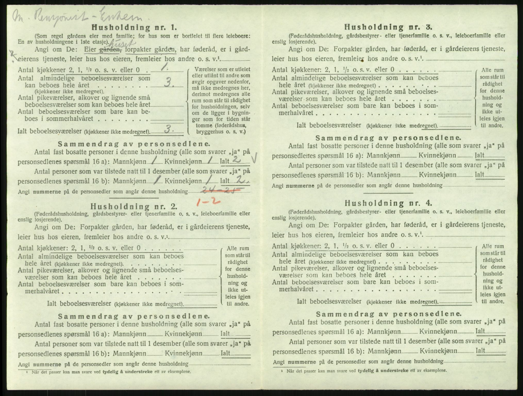 SAH, 1920 census for Romedal, 1920, p. 68